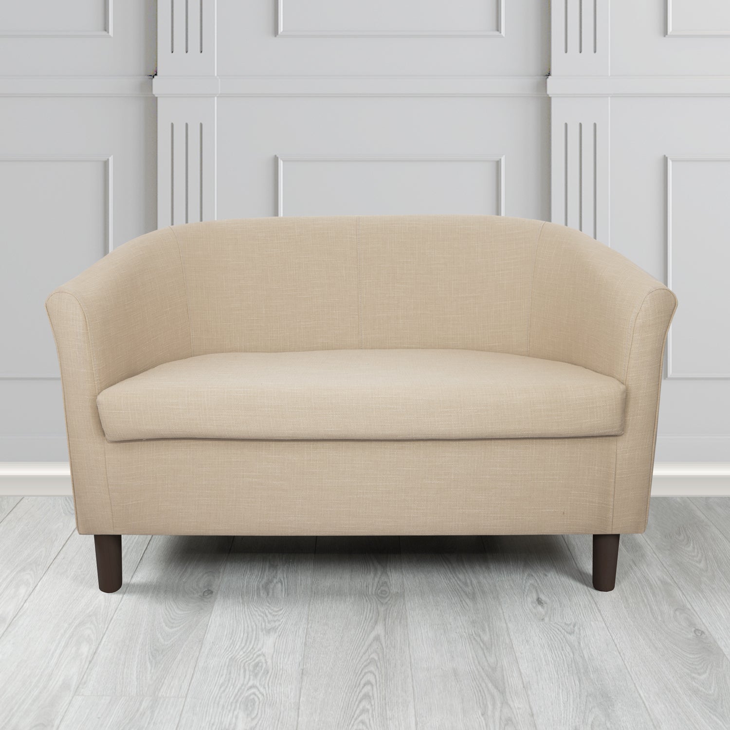 Tuscany 2 Seater Tub Sofa in Emporio Linen Crib 5 Fabric