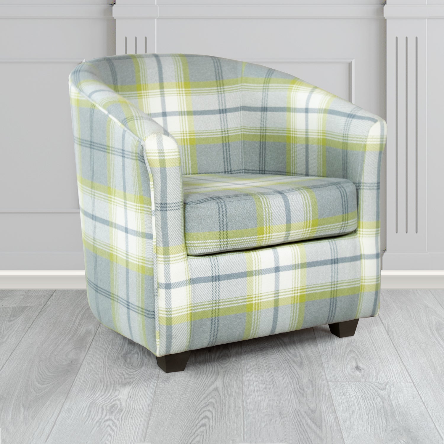 Yellow sales tartan chair