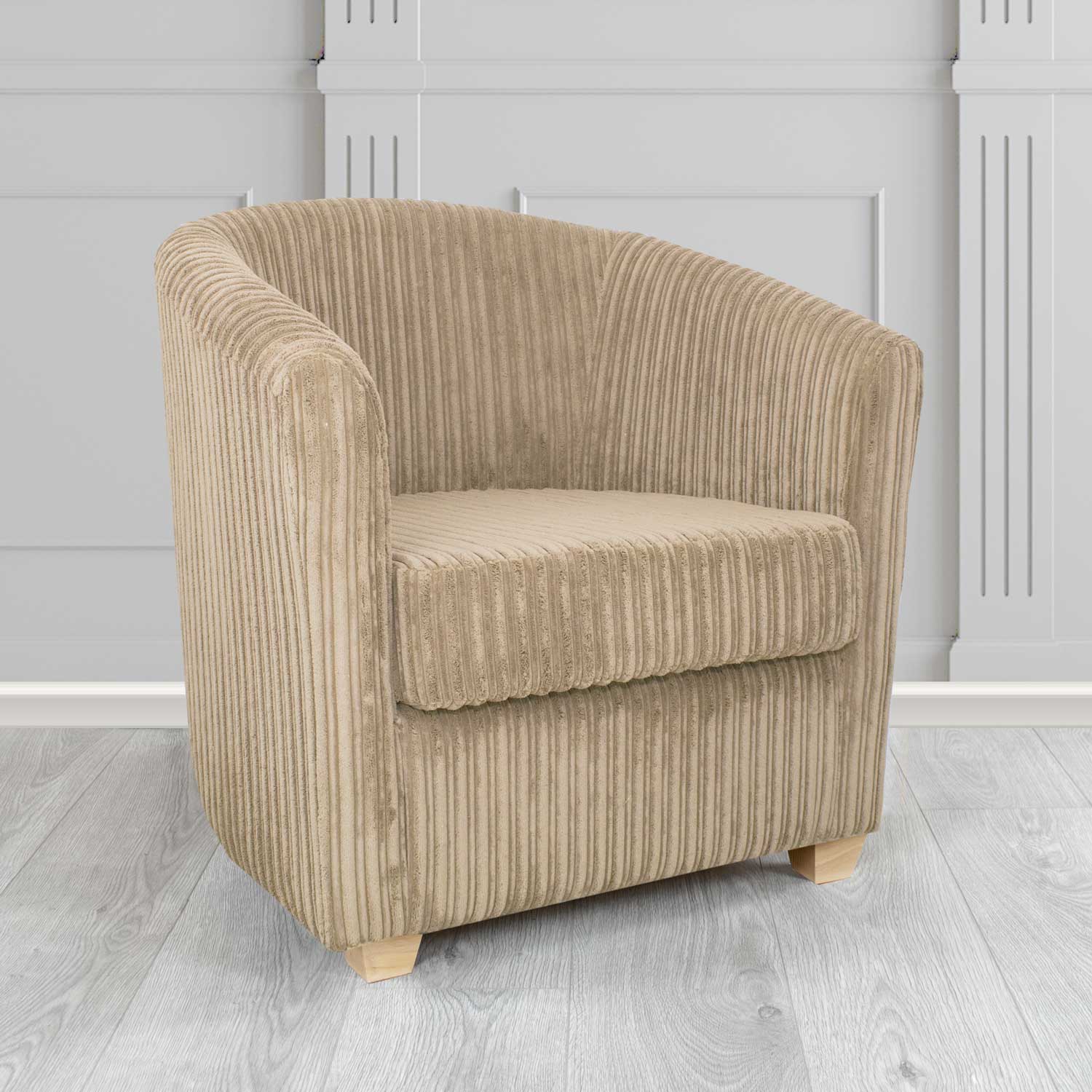 Cannes Conway Camel Plain Texture Fabric Tub Chair (6582730784810)