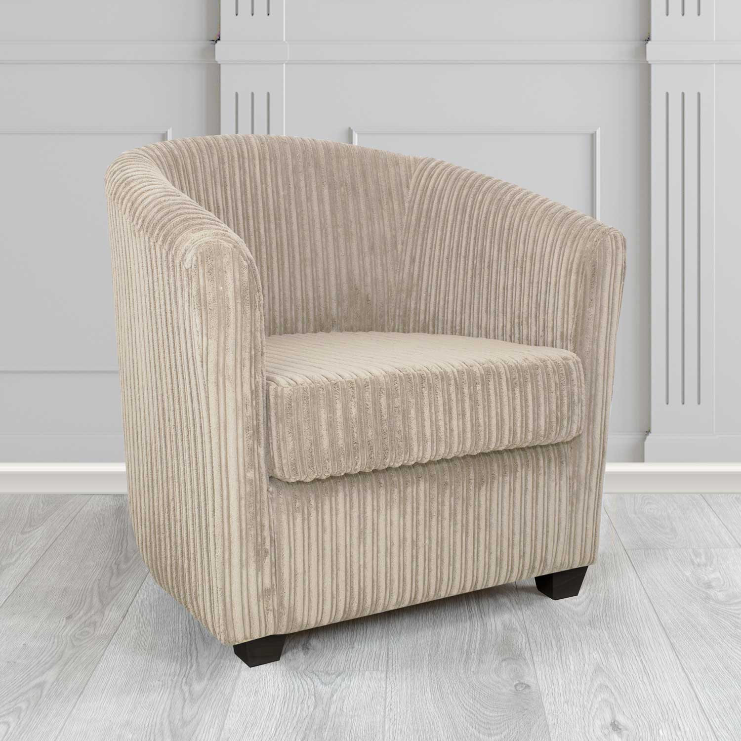 Cannes Conway Mink Plain Texture Fabric Tub Chair (6582738452522)