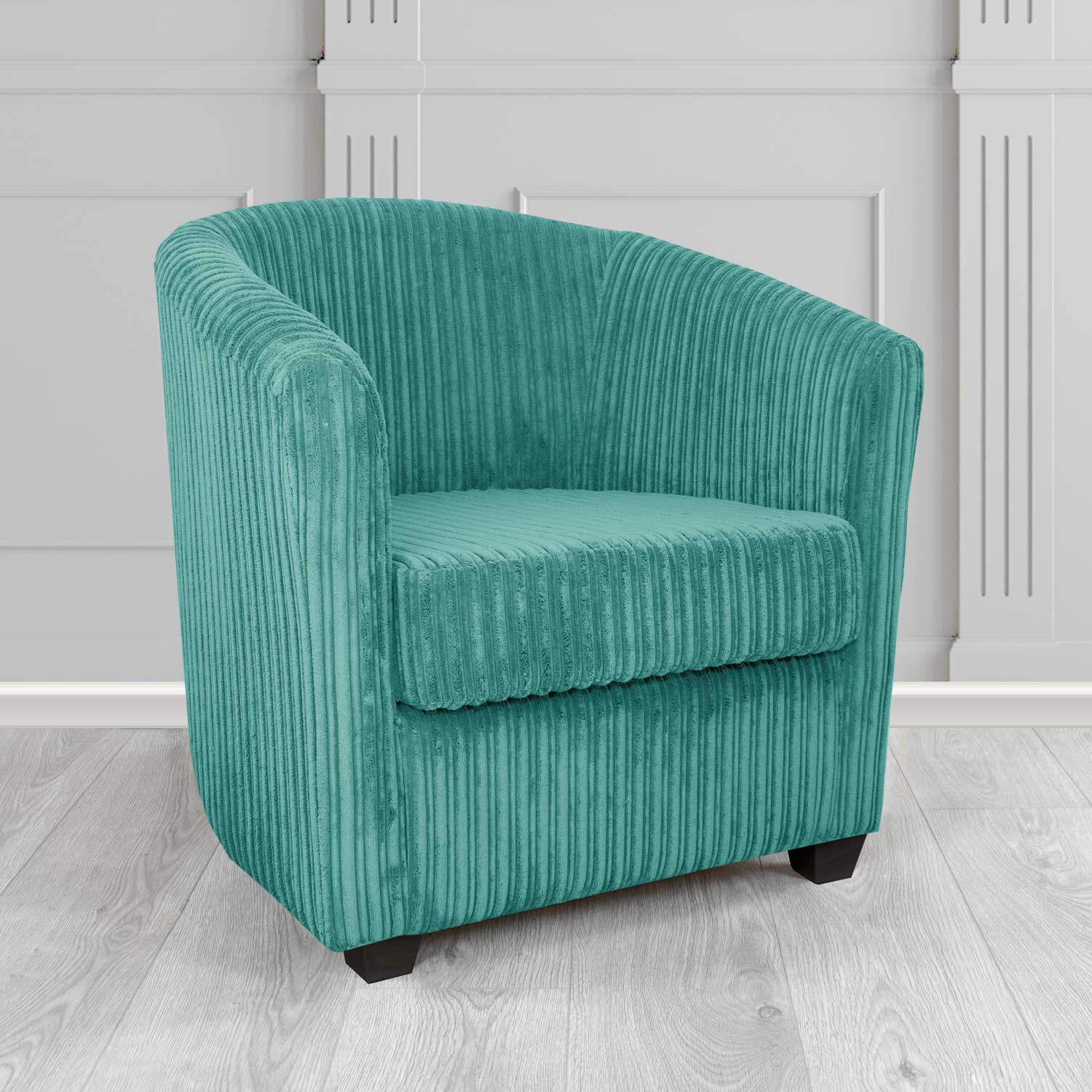 Cannes Conway Teal Plain Texture Fabric Tub Chair (6582748348458)