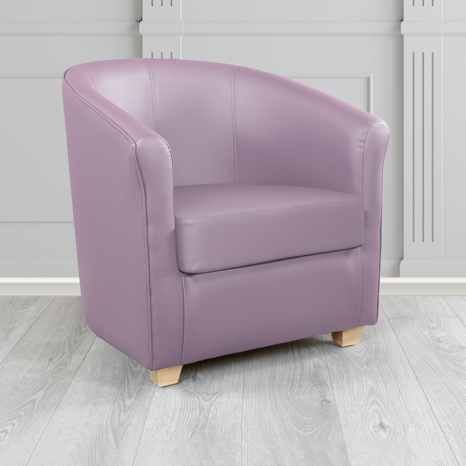 Cannes Just Colour Purple Rain Crib 5 Faux Leather Tub Chair - The Tub Chair Shop