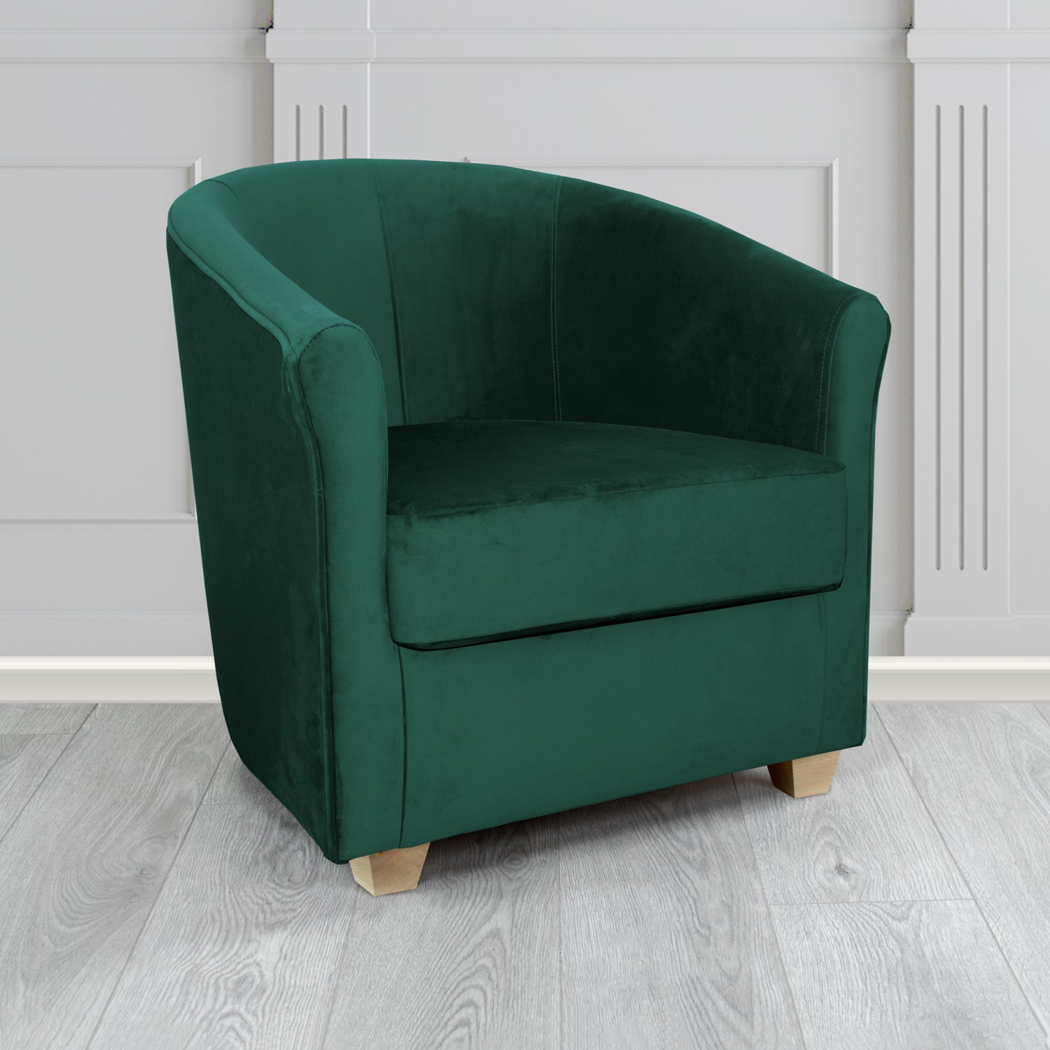 Express Cannes Monaco Jasper Plush Velvet Fabric Tub Chair (6595459940394)