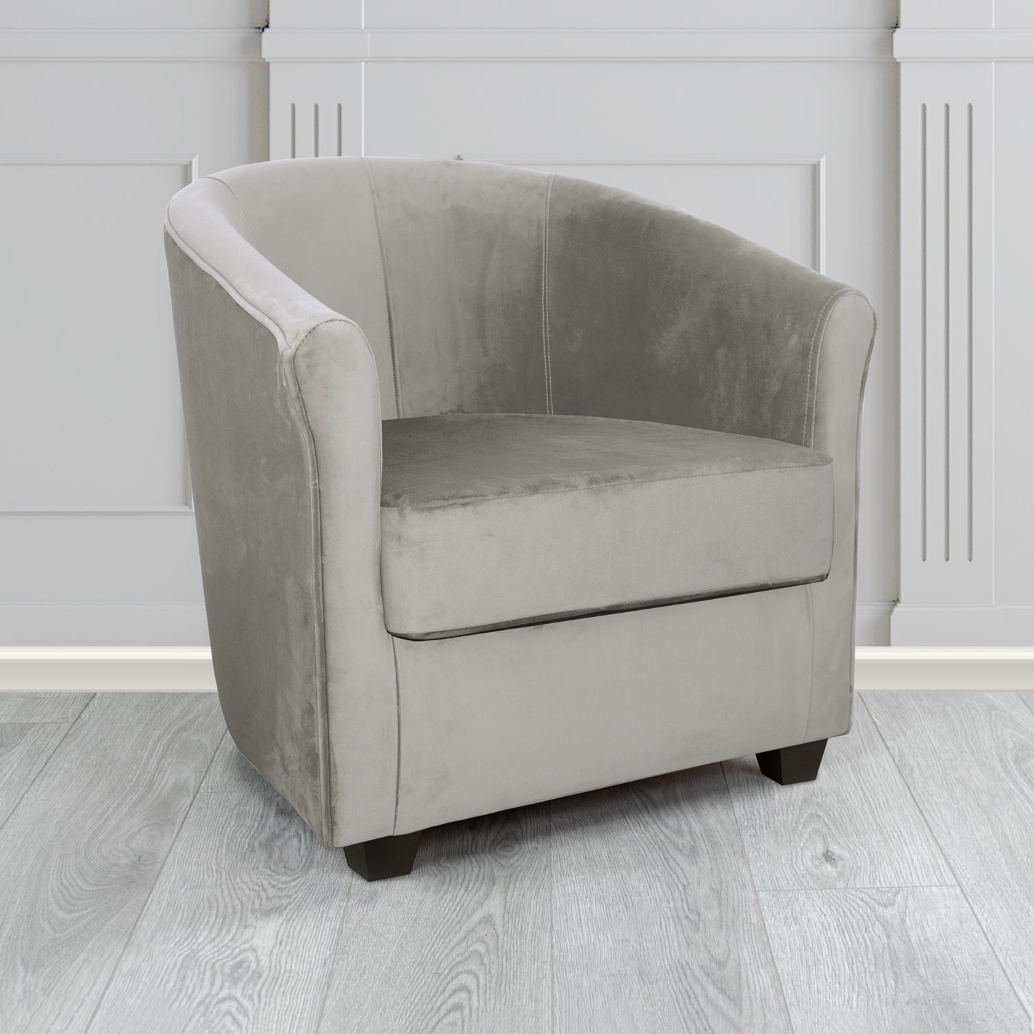 Express Cannes Monaco Steel Plush Velvet Fabric Tub Chair (6595490250794)