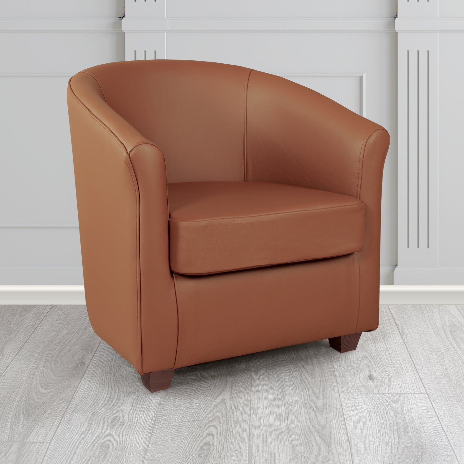 Cannes Shelly Castagna Crib 5 Genuine Leather Tub Chair - The Tub Chair Shop