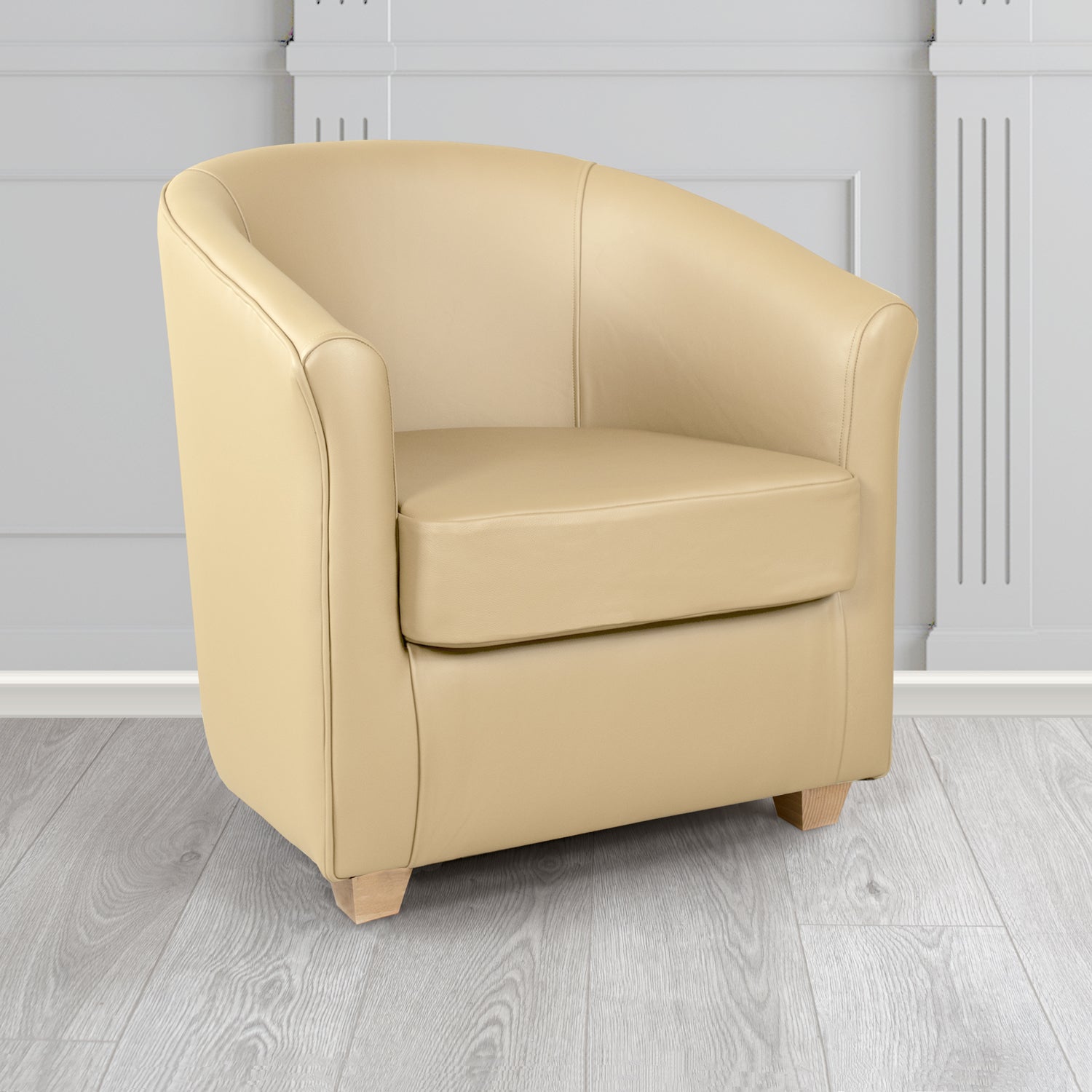 Cannes Shelly Stone Crib 5 Genuine Leather Tub Chair - The Tub Chair Shop