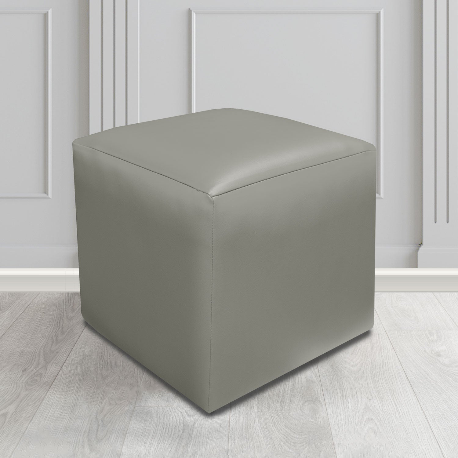Paris Just Colour Koala Crib 5 Faux Leather Cube Footstool - The Tub Chair Shop