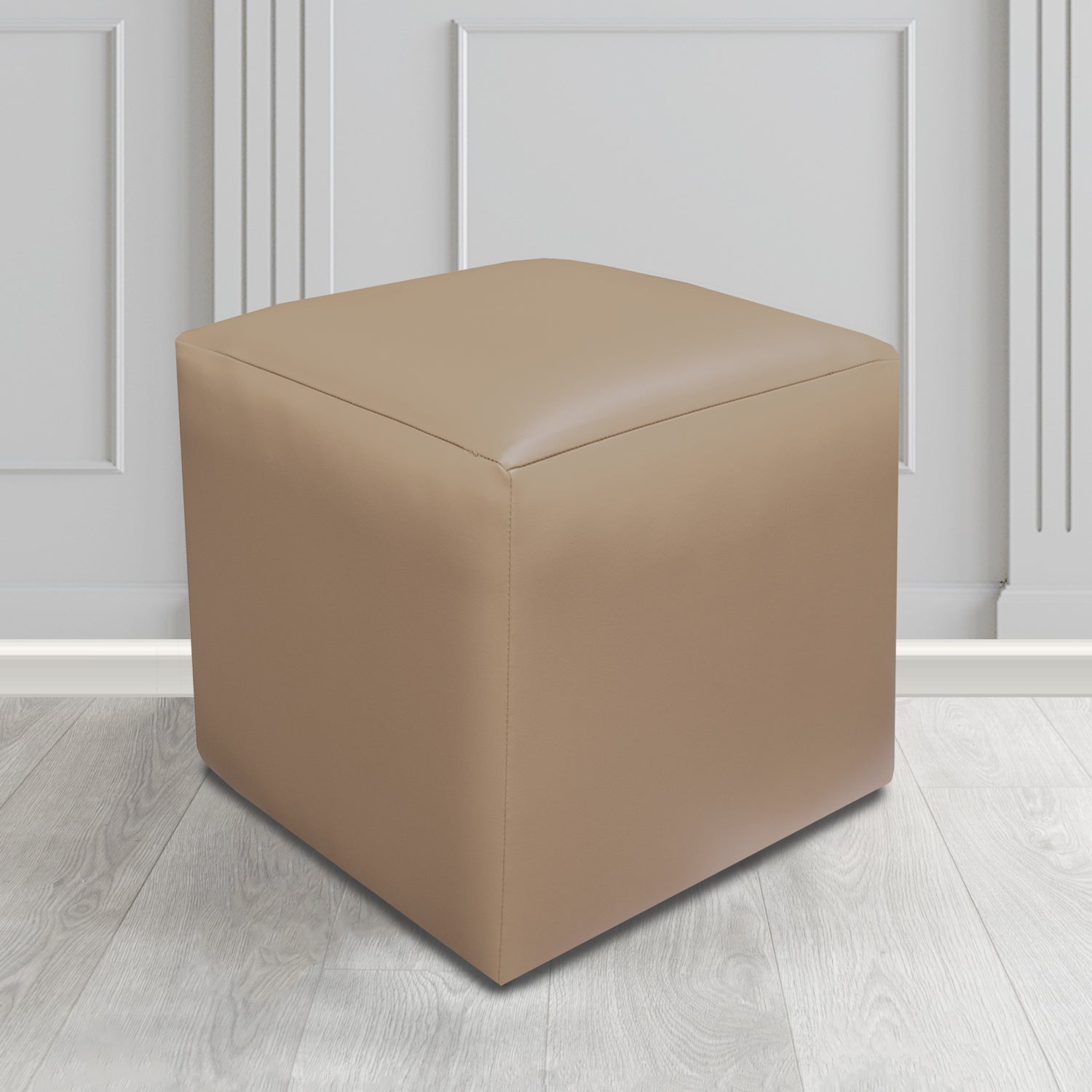 Paris Just Colour Magnum Crib 5 Faux Leather Cube Footstool - The Tub Chair Shop