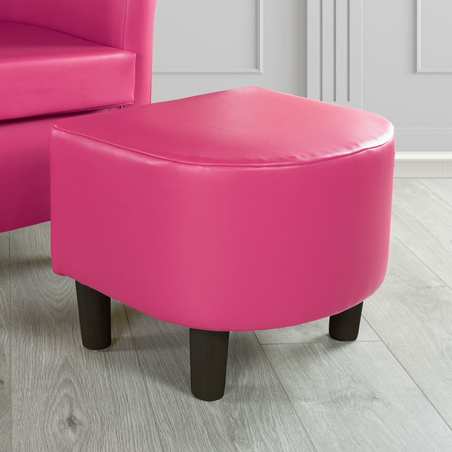 Tuscany Just Colour Candy Faux Leather Footstool (4601095749674)
