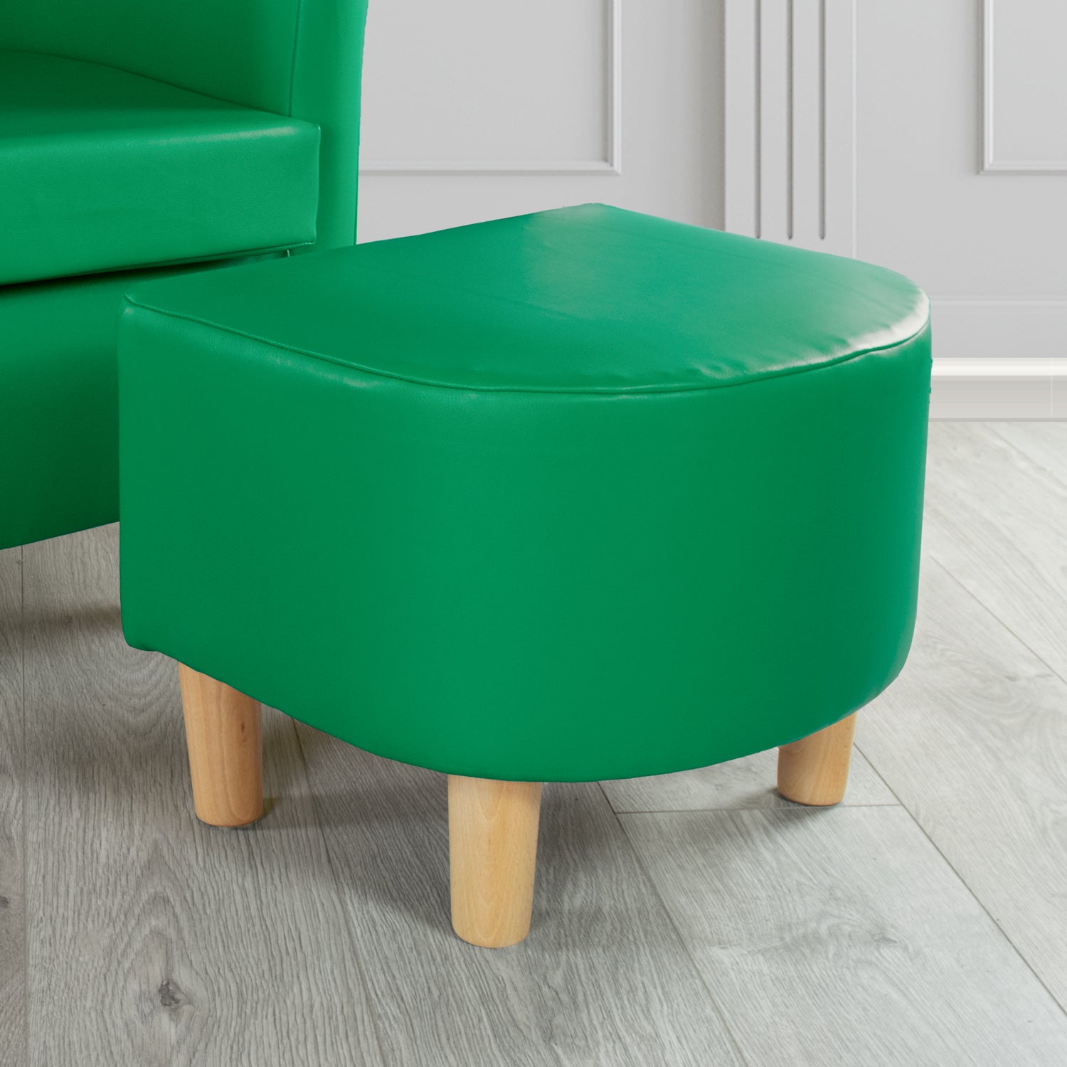Tuscany Just Colour Eden Faux Leather Footstool (4601157615658)