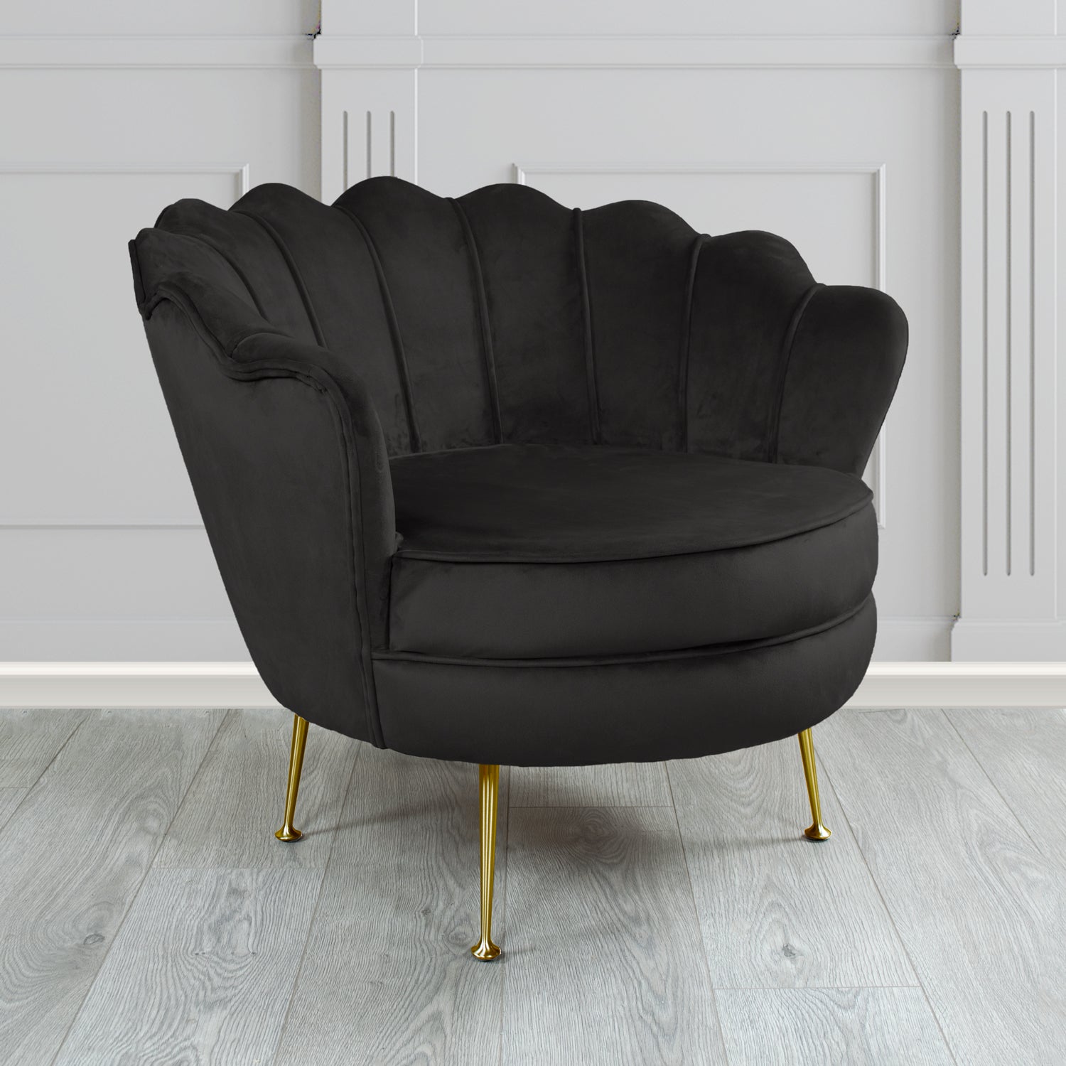Black shell chair hotsell