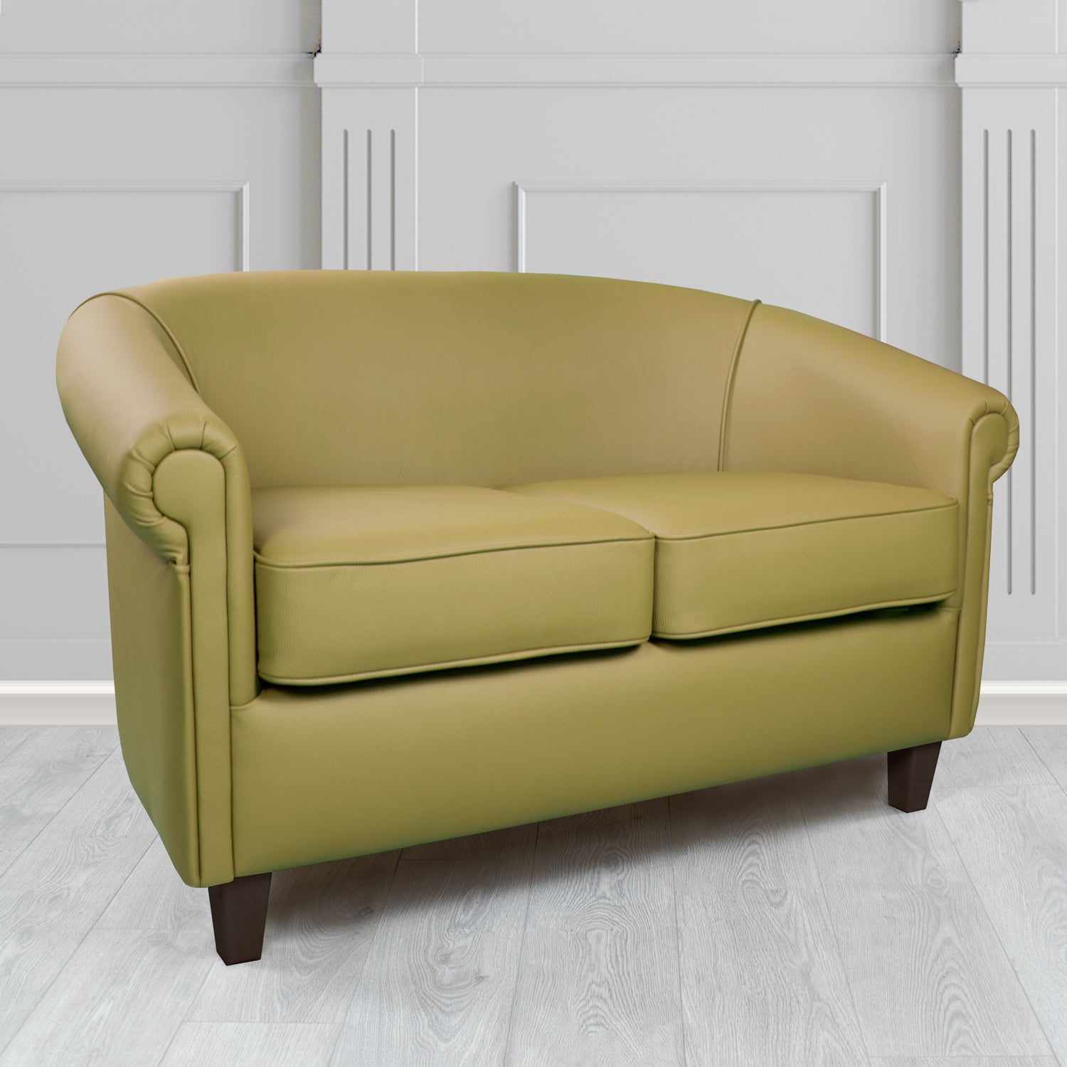 Siena Crib 5 Shelly Golders Green Genuine Leather 2 Seater Tub Sofa - The Tub Chair Shop
