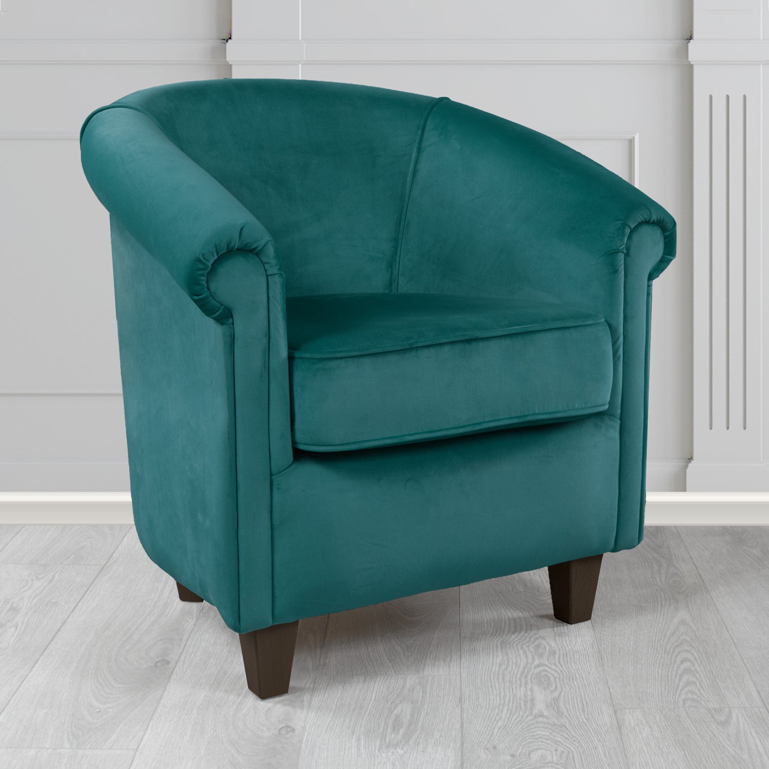 Siena Passione Kingfisher PAS2720 Velvet Fabric Tub Chair (4679843577898)