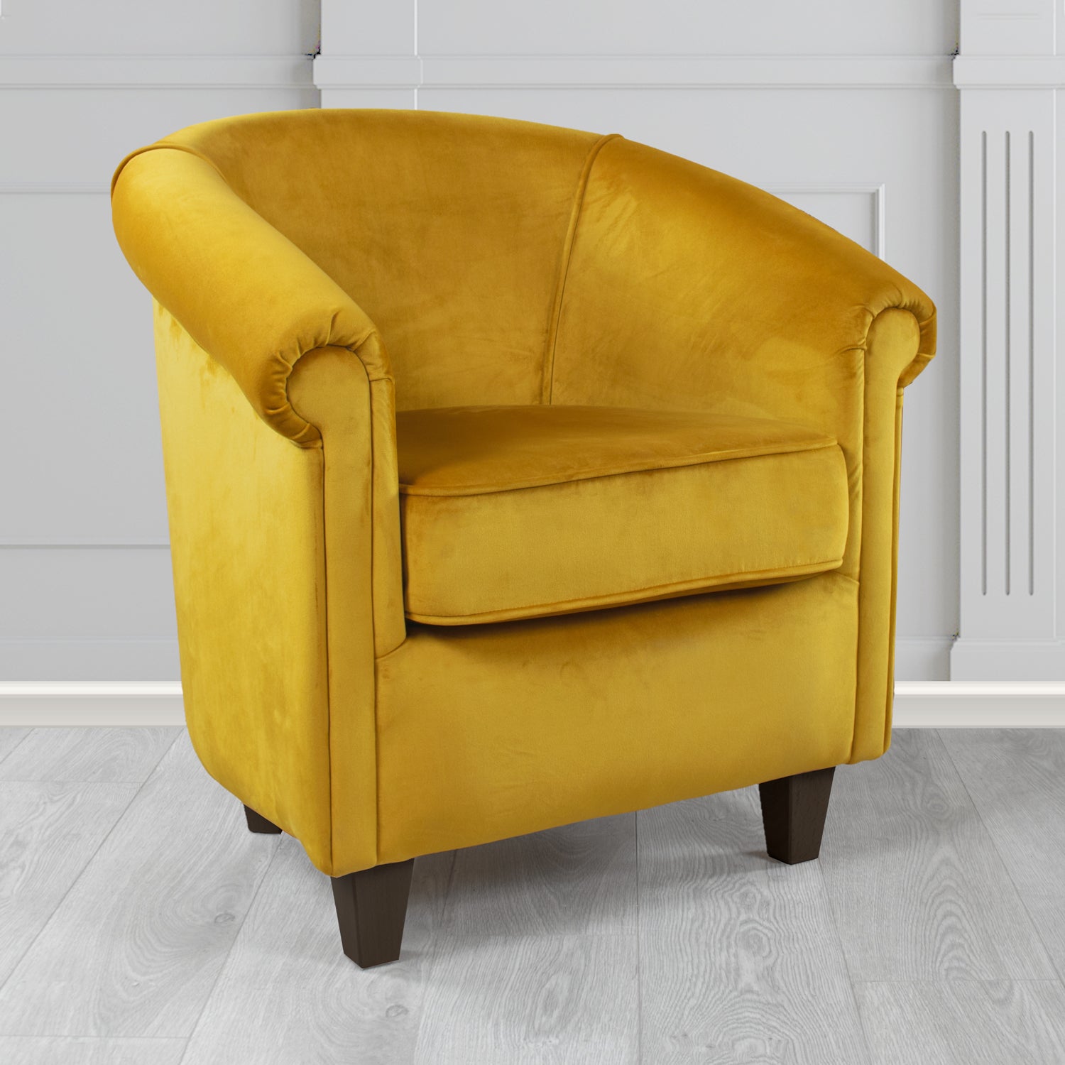 Siena Passione Saffron PAS2704 Velvet Fabric Tub Chair (4679863238698)