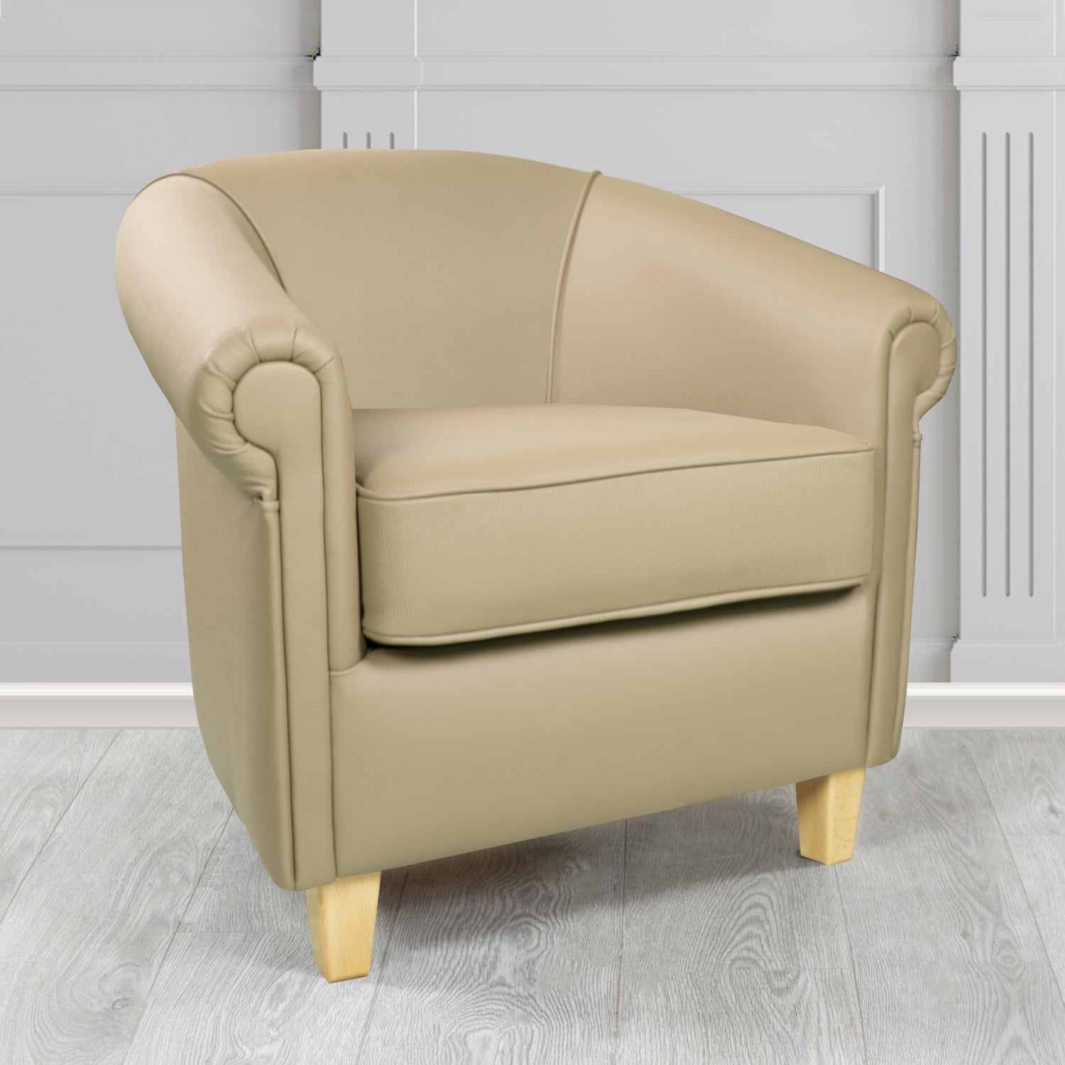 Siena Tub Chair in Crib 5 Shelly Basket Genuine Leather - The Tub Chair Shop