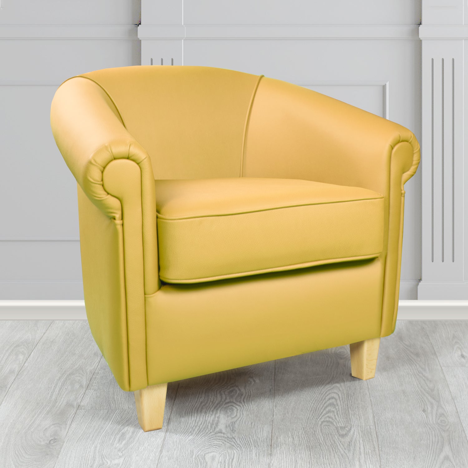 Siena Tub Chair in Crib 5 Shelly Deluca Genuine Leather - The Tub Chair Shop