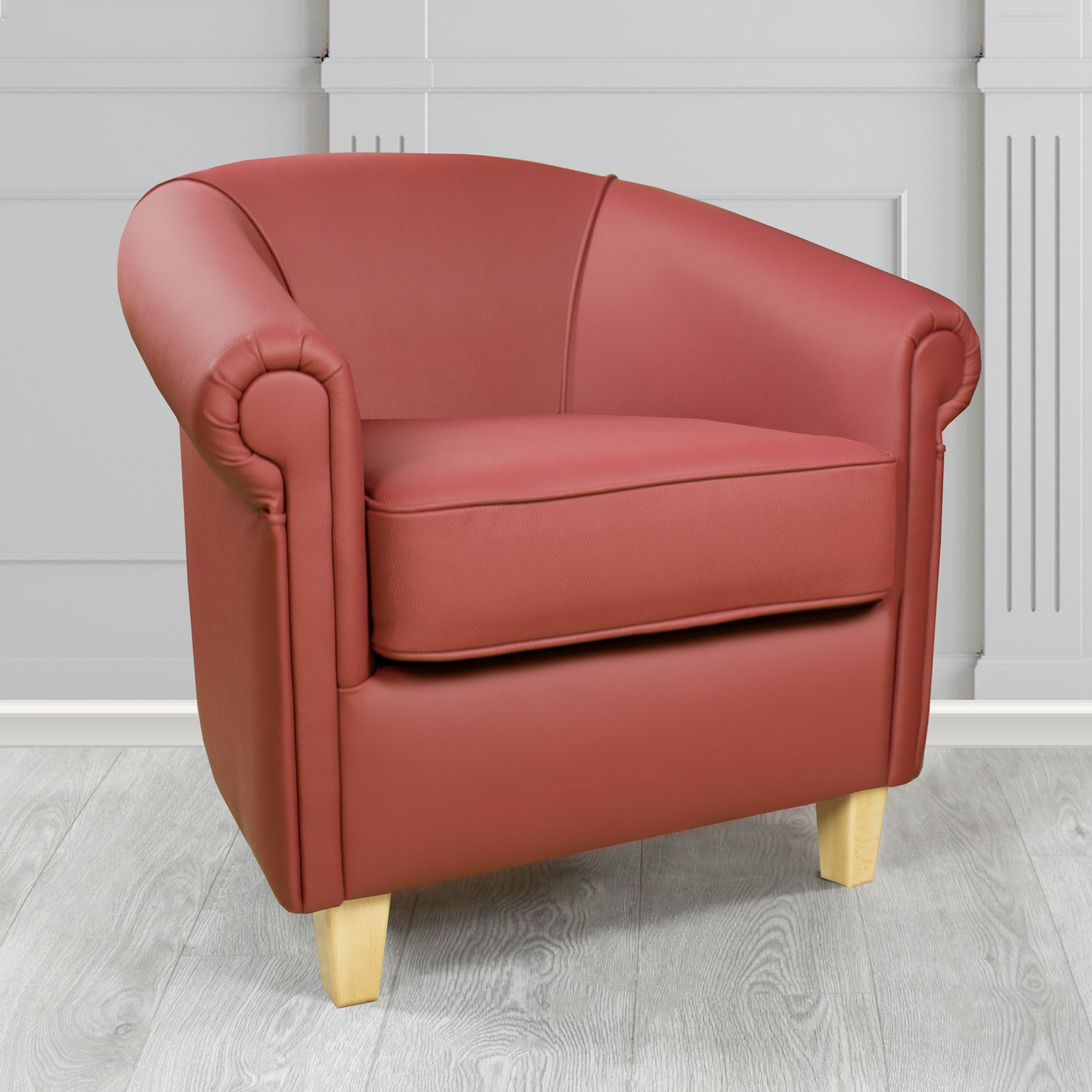 Siena Tub Chair in Crib 5 Shelly West Genuine Leather - The Tub Chair Shop