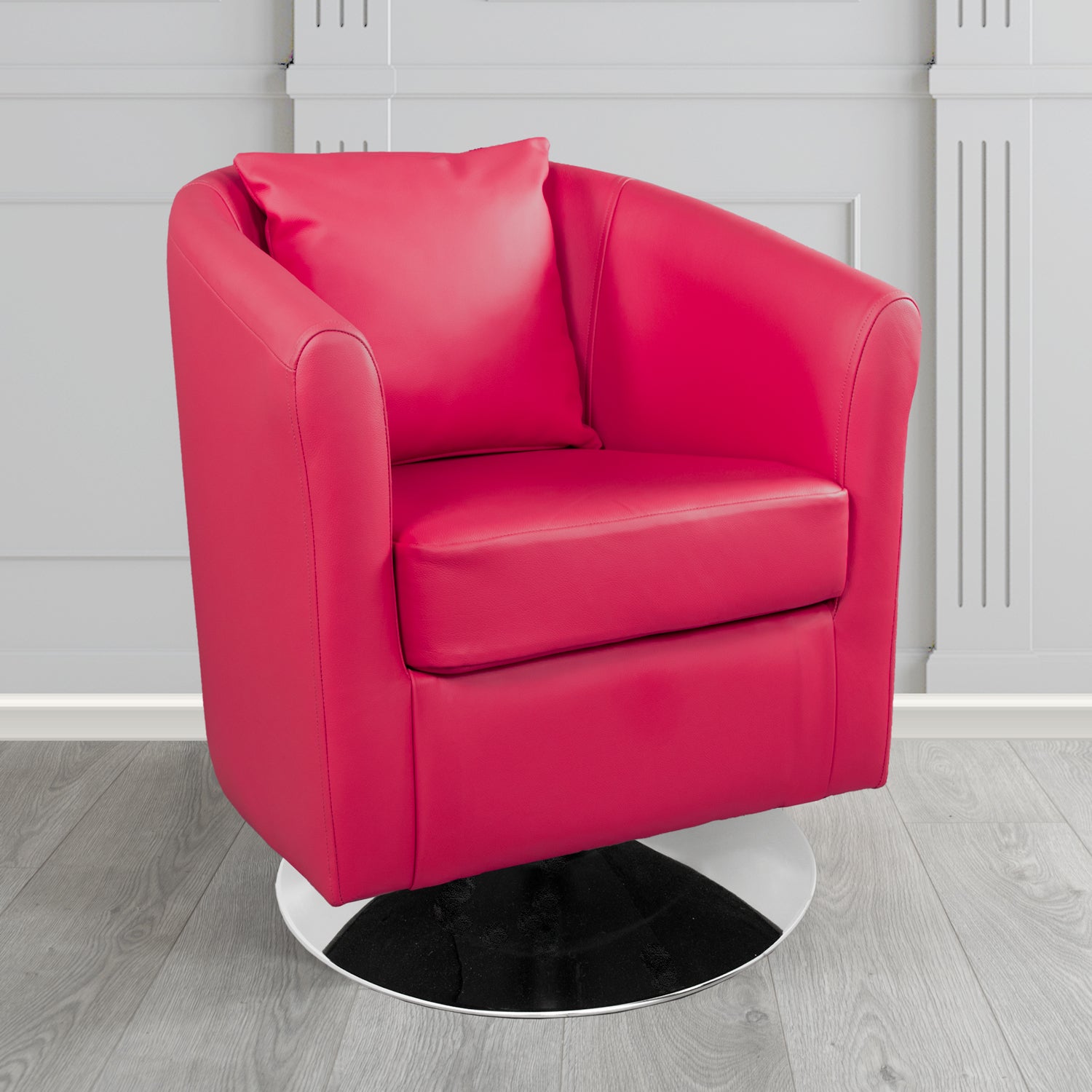 St Tropez Shelly Anemone Crib 5 Genuine Leather Swivel Tub Chair (4630106275882)