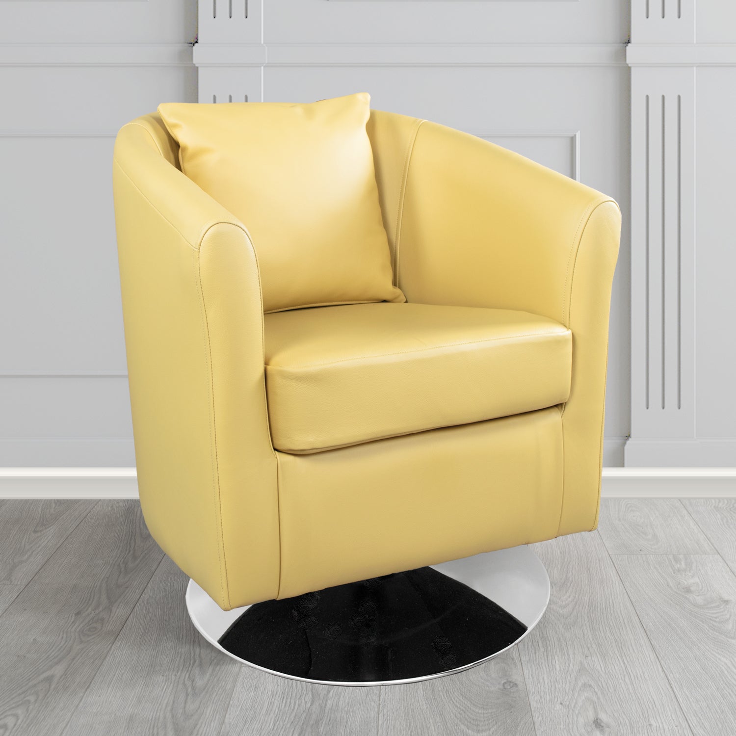 St Tropez Shelly Angel Crib 5 Genuine Leather Swivel Tub Chair (4630107127850)