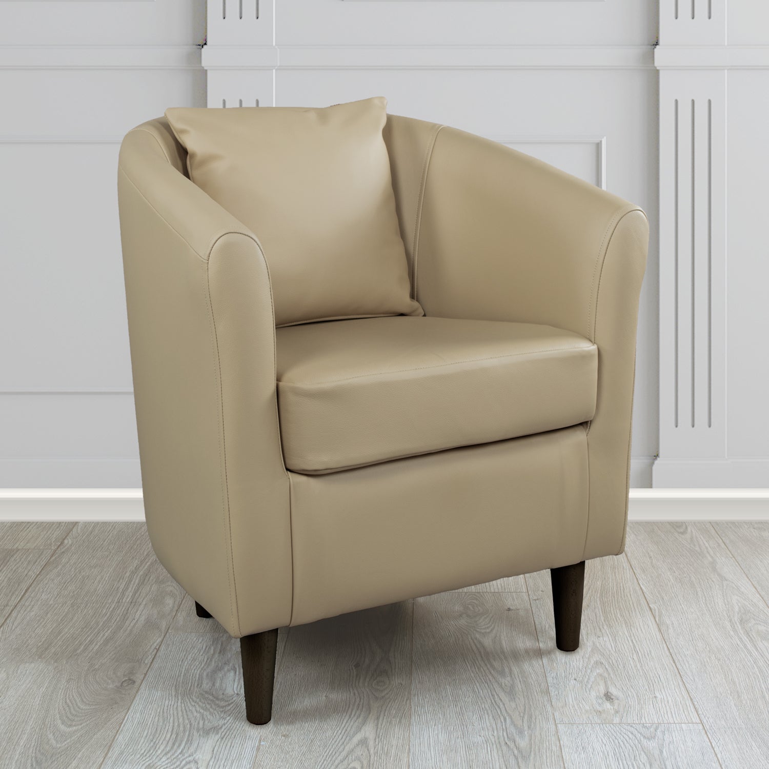 St Tropez Shelly Ash Crib 5 Genuine Leather Tub Chair (4629931851818)
