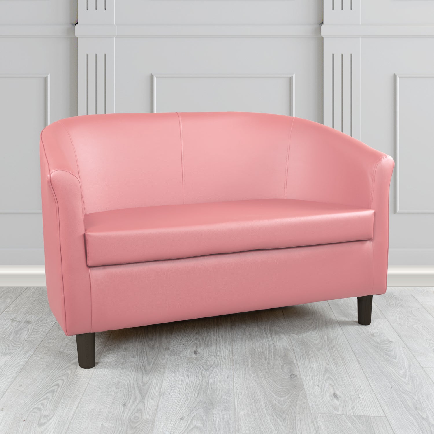 Tuscany Just Colour Cherry Blossom Crib 5 Faux Leather 2 Seater Tub Sofa - The Tub Chair Shop