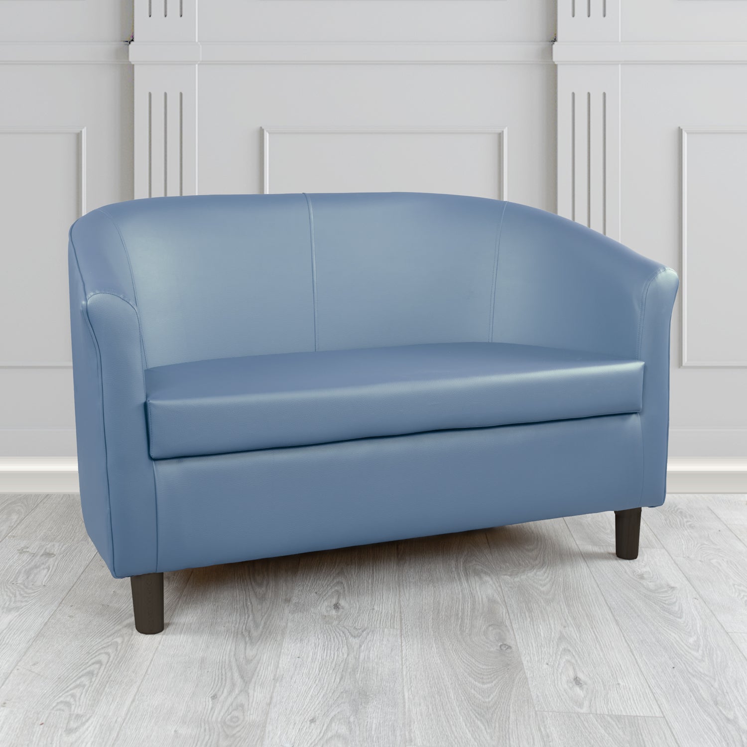 2 seater tub outlet sofa faux leather