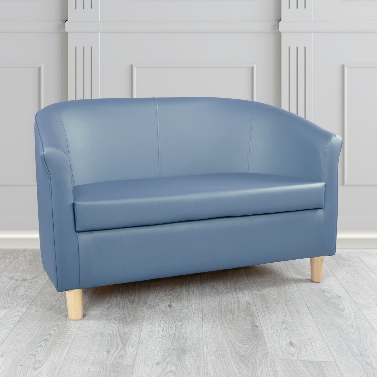 Tuscany Just Colour Dolphin Crib 5 Faux Leather 2 Seater Tub Sofa - The Tub Chair Shop
