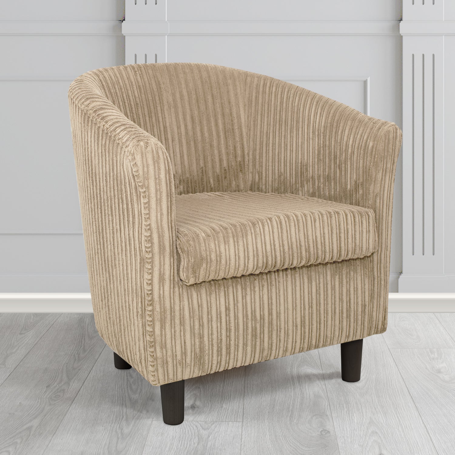 Tuscany Tub Chair in Conway Plain Textured Fabric - The Tub Chair Shop