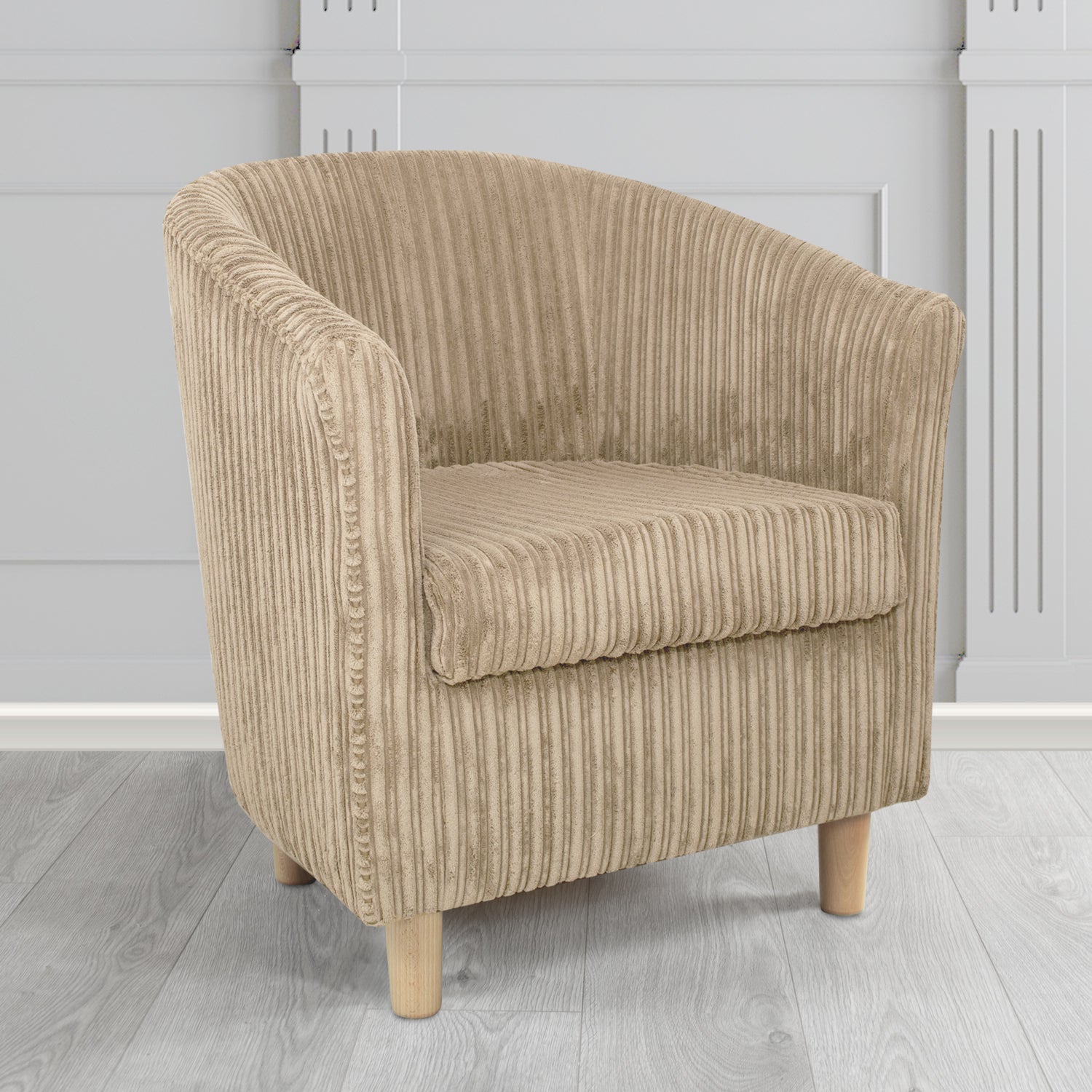 Tuscany Tub Chair in Conway Plain Textured Fabric - The Tub Chair Shop