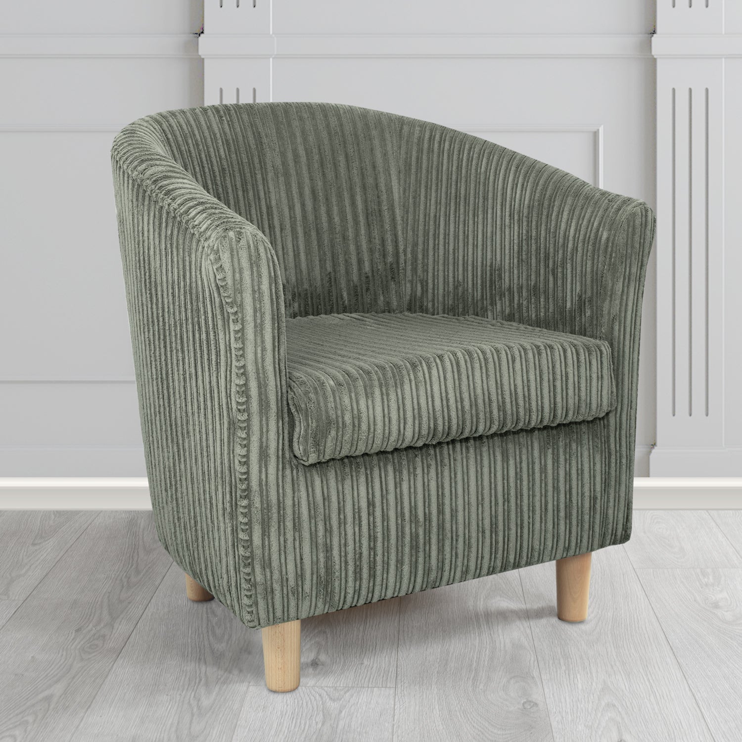 Tuscany Tub Chair in Conway Plain Textured Fabric