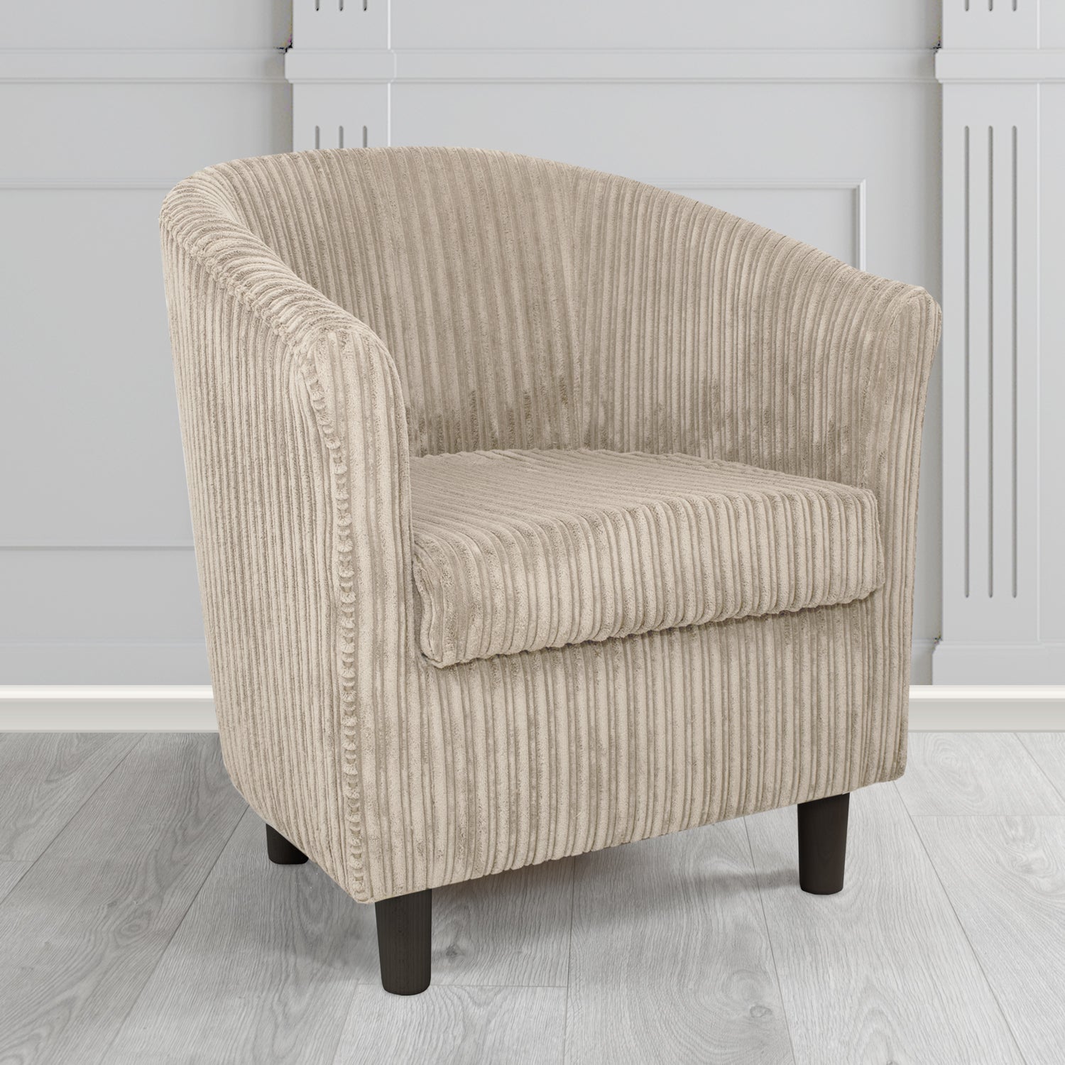 Tuscany Tub Chair in Conway Plain Textured Fabric
