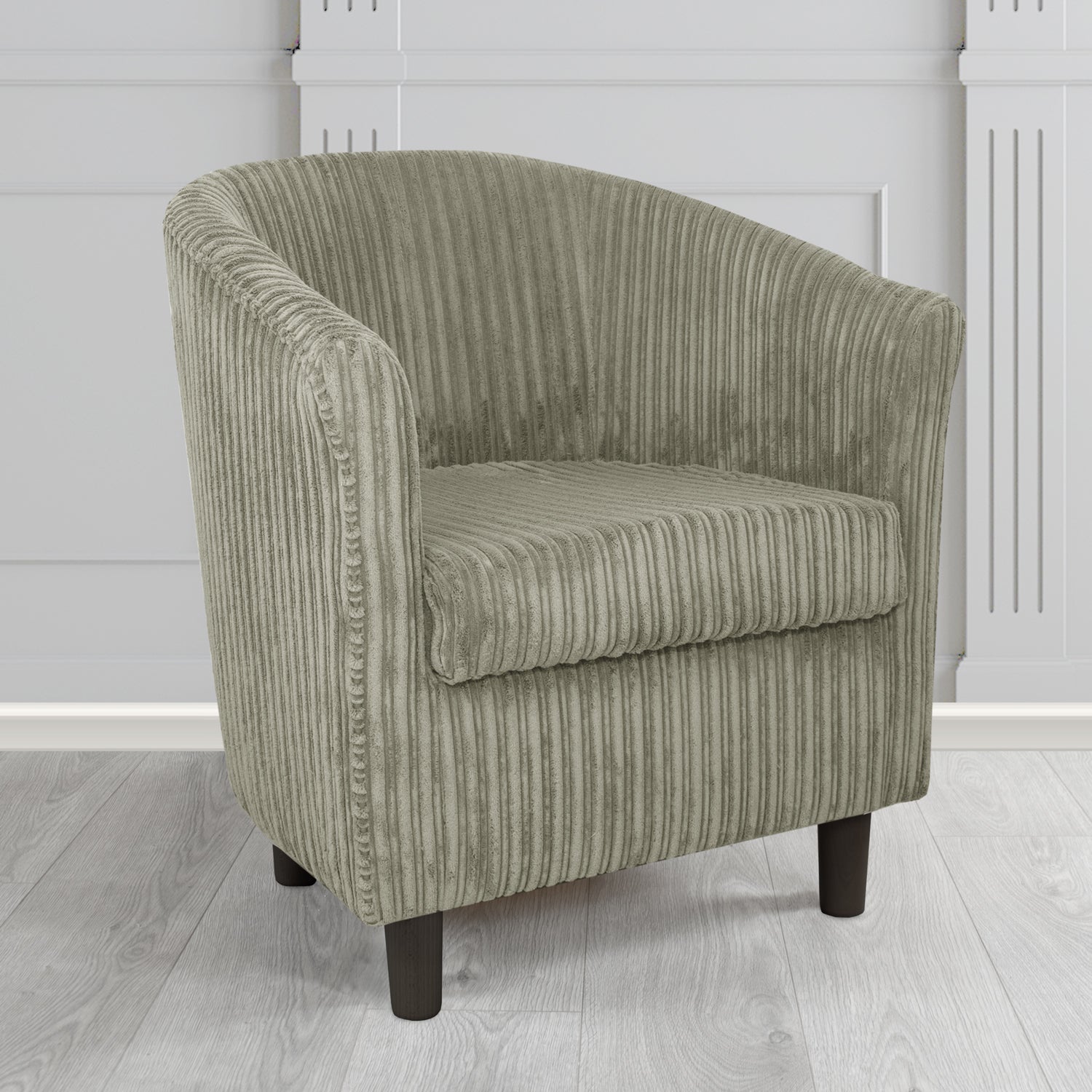 Tuscany in Conway Seal Plain Textured Fabric Tub Chair (6581733163050)