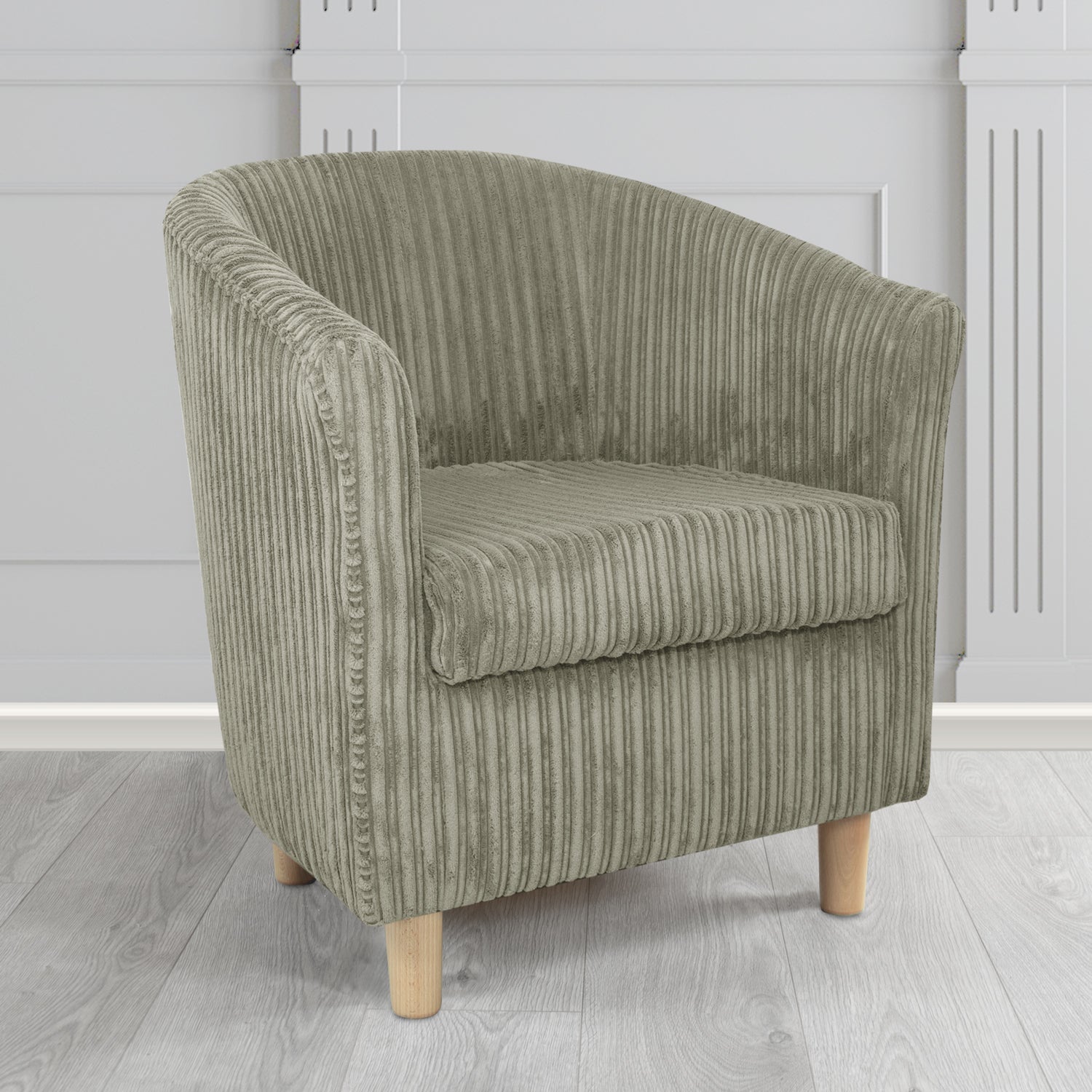 Tuscany Tub Chair in Conway Plain Textured Fabric