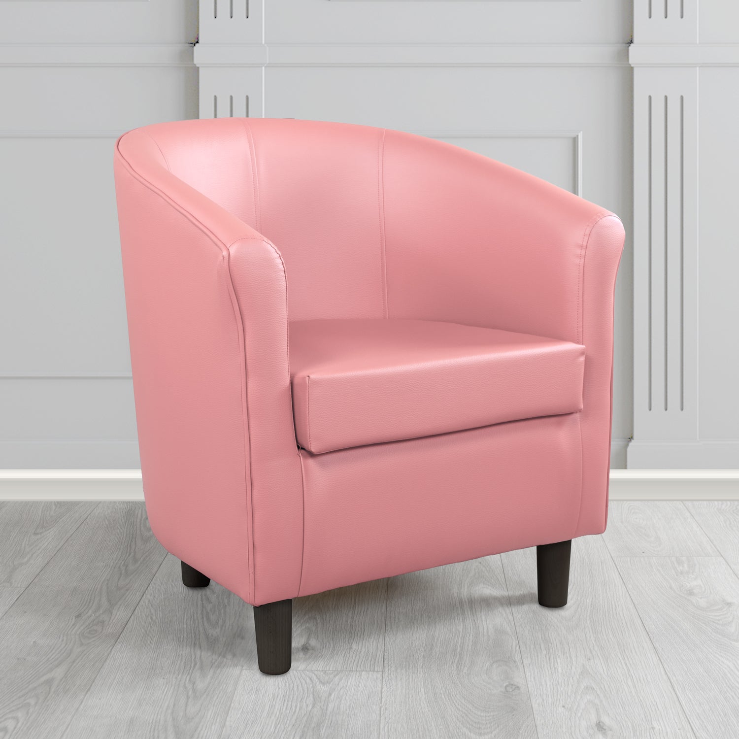 Tuscany Just Colour Cherry Blossom Antimicrobial Crib 5 Contract Faux Leather Tub Chair - The Tub Chair Shop