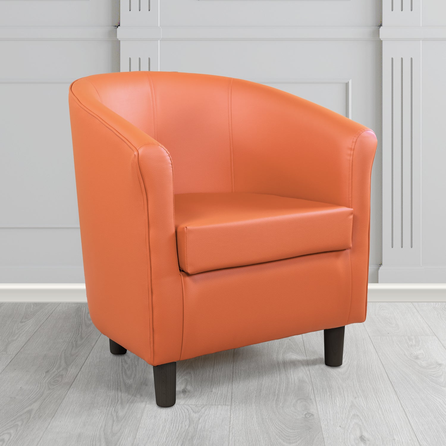 Tuscany Just Colour Gingersnap Antimicrobial Crib Contract 5 Faux Leather Tub Chair - The Tub Chair Shop