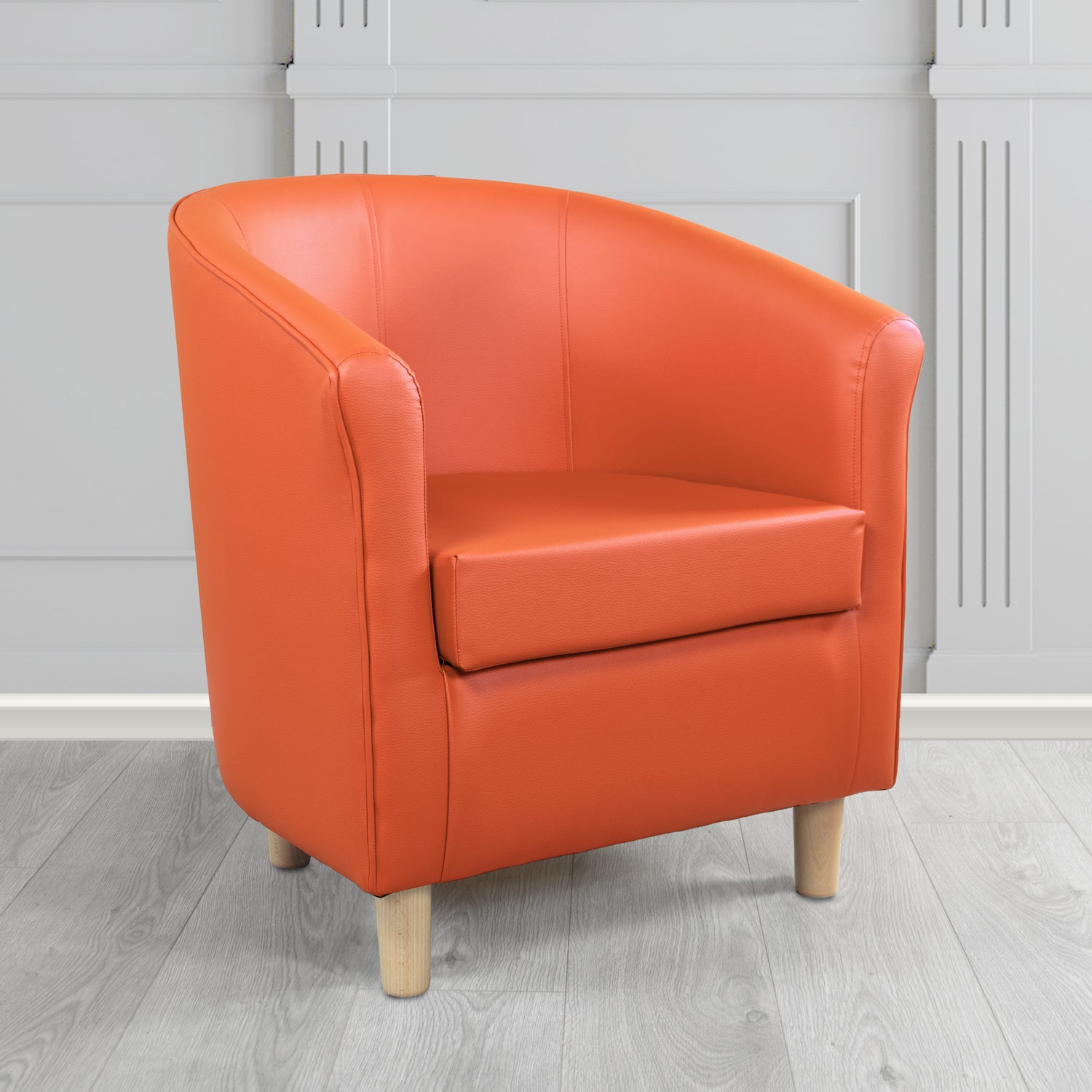 Tuscany Just Colour Mikado Antimicrobial Crib 5 Contract Faux Leather Tub Chair - The Tub Chair Shop