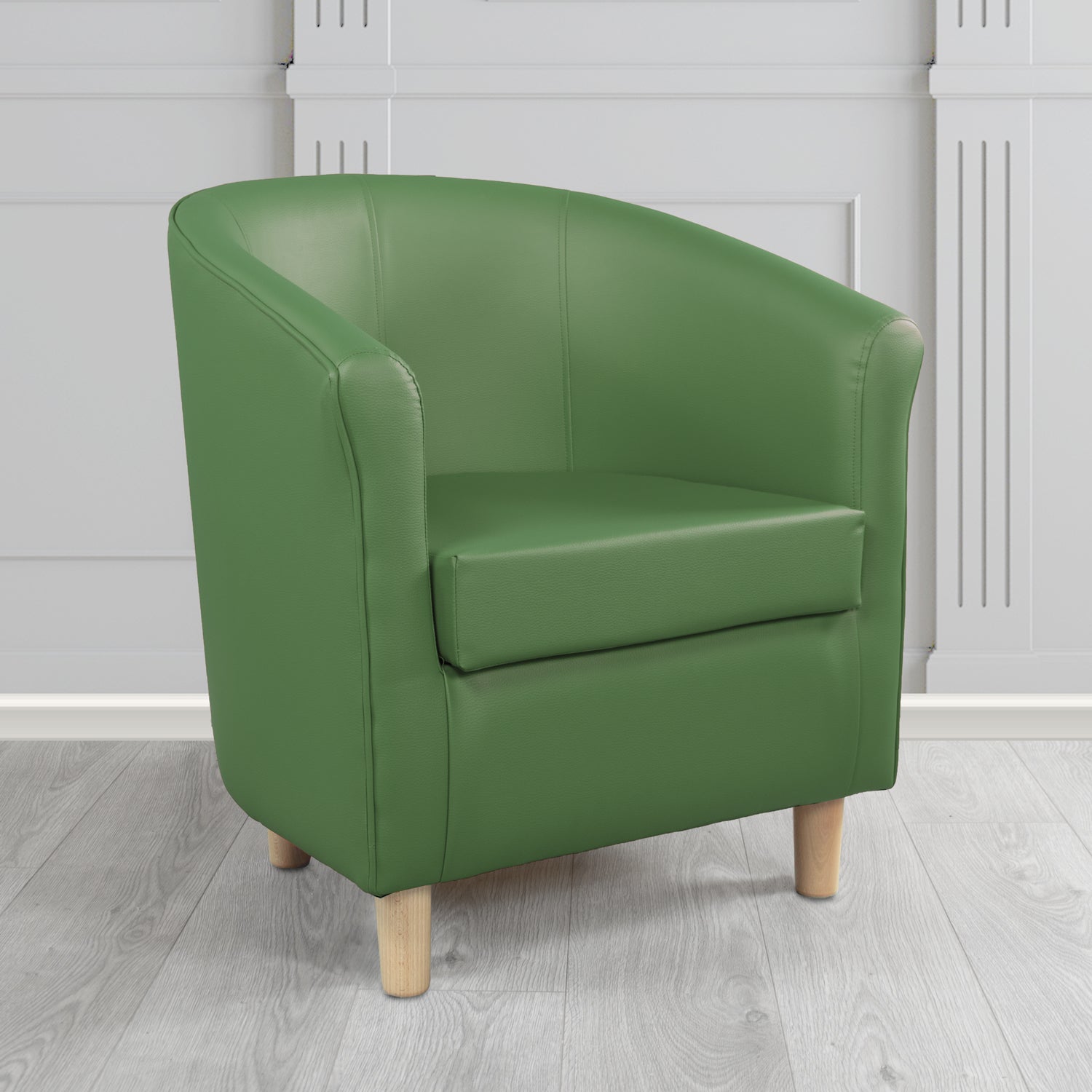 Tuscany Just Colour Moss Antimicrobial Crib 5 Contract Faux Leather Tub Chair