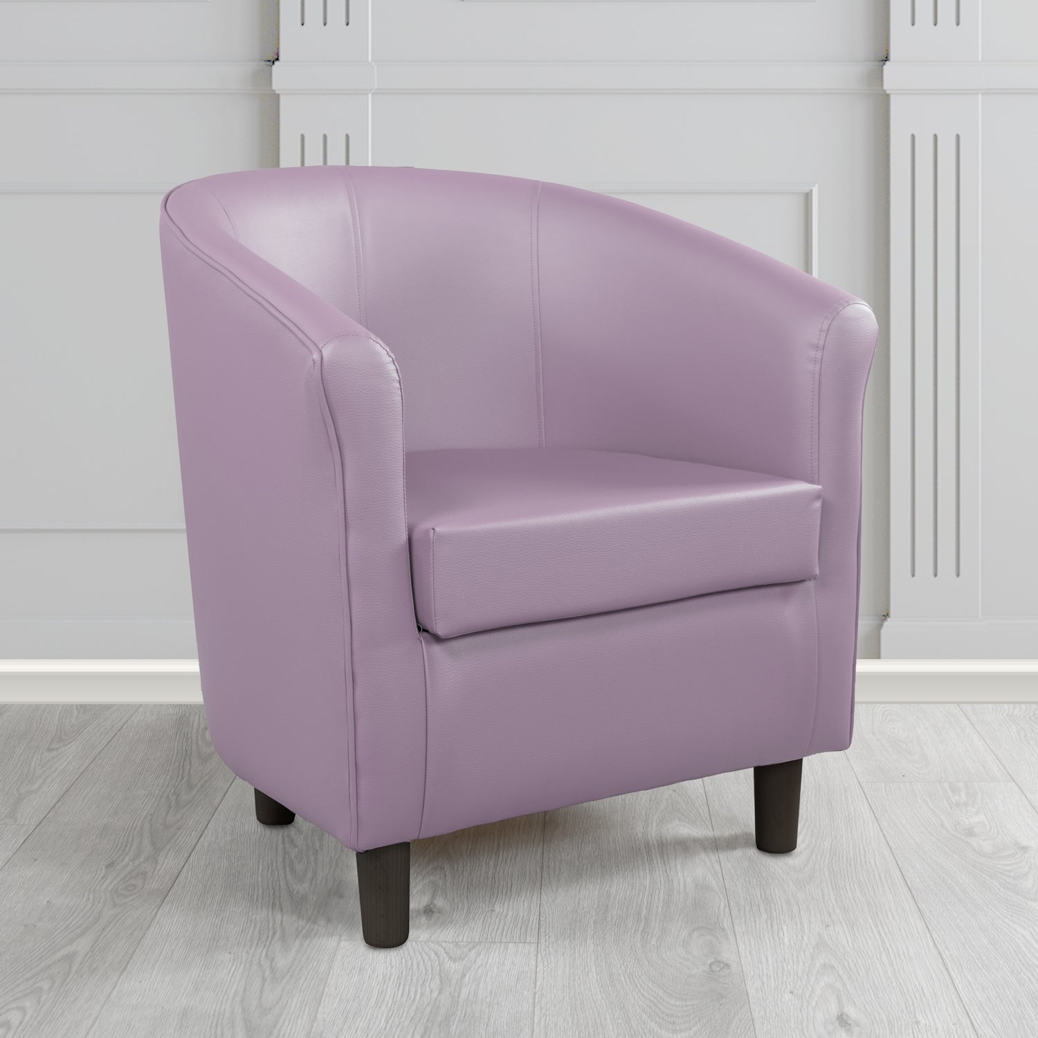 Tuscany Just Colour Purple Rain Antimicrobial Crib 5 Contract Faux Leather Tub Chair - The Tub Chair Shop
