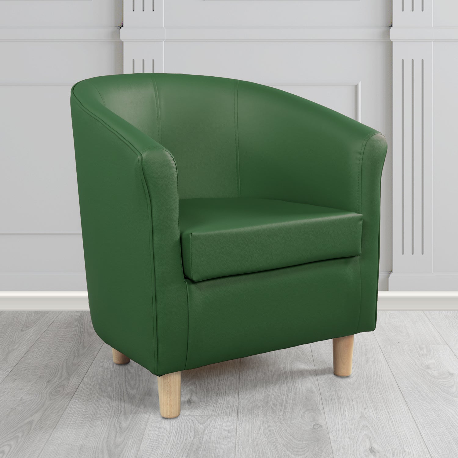 Tuscany Just Colour Rainforest Antimicrobial Crib 5 Contract Faux Leather Tub Chair - The Tub Chair Shop