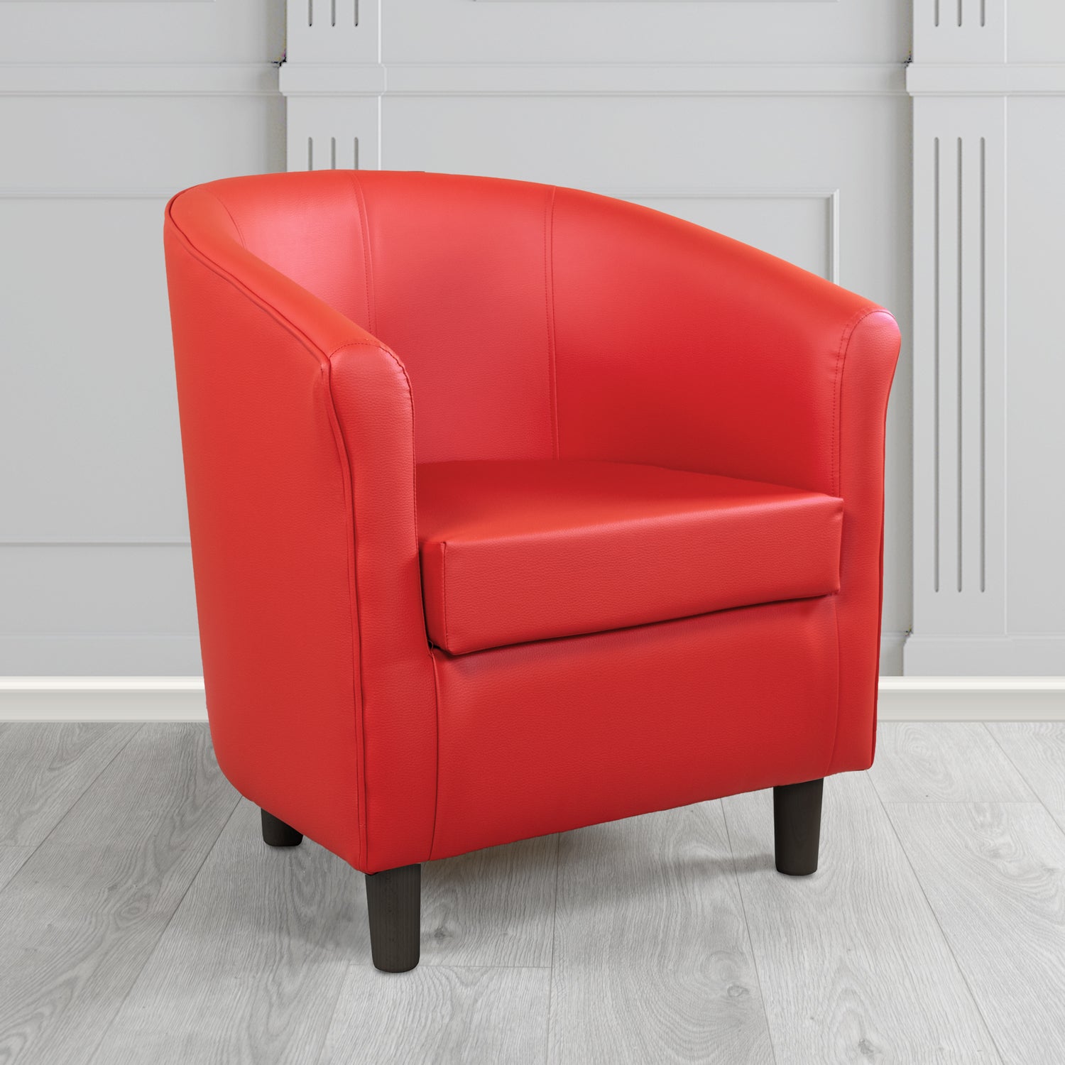 Tuscany Just Colour Rouge Antimicrobial Crib 5 Contract Faux Leather Tub Chair - The Tub Chair Shop