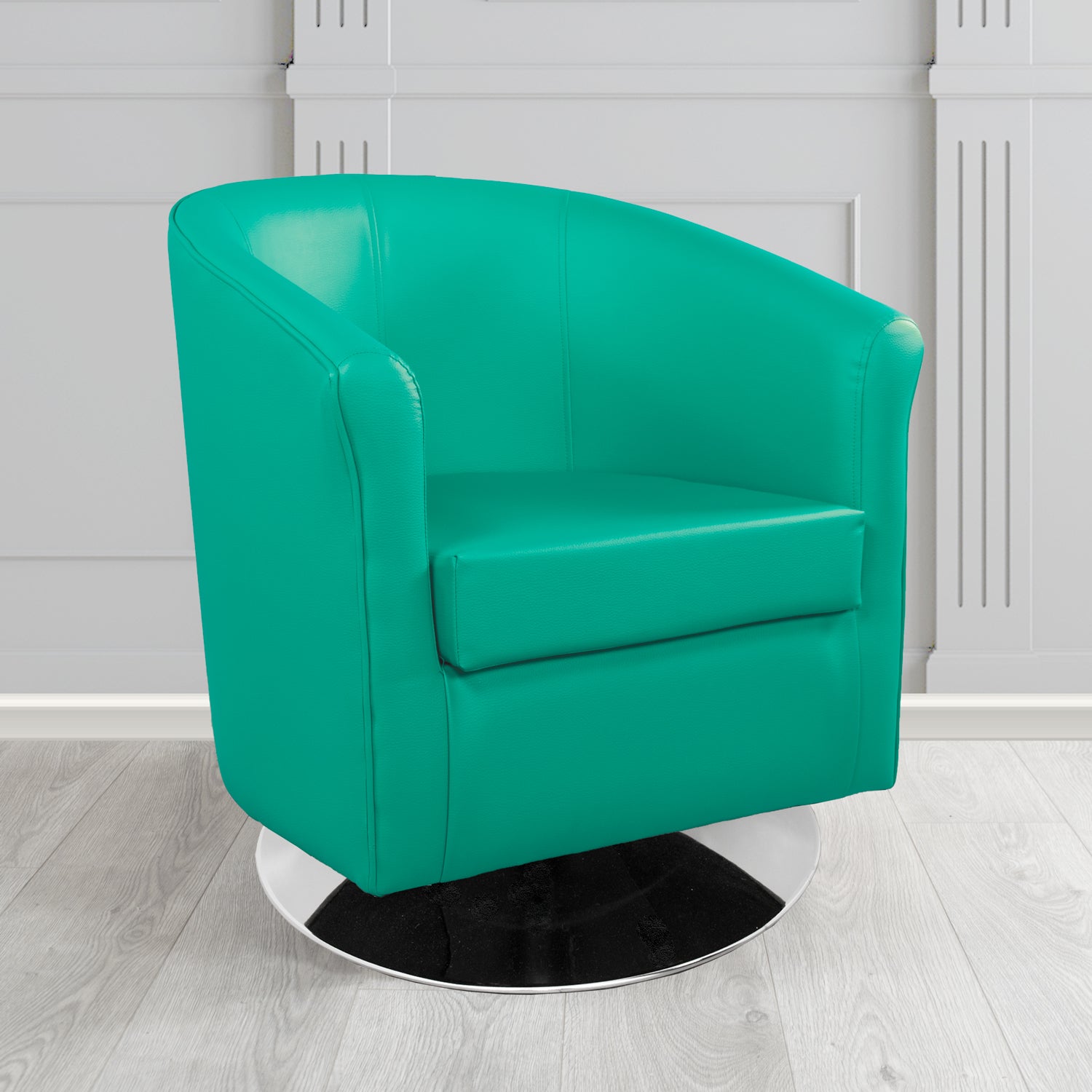 Tuscany Just Colour Scrubs Crib 5 Faux Leather Swivel Tub Chair - The Tub Chair Shop