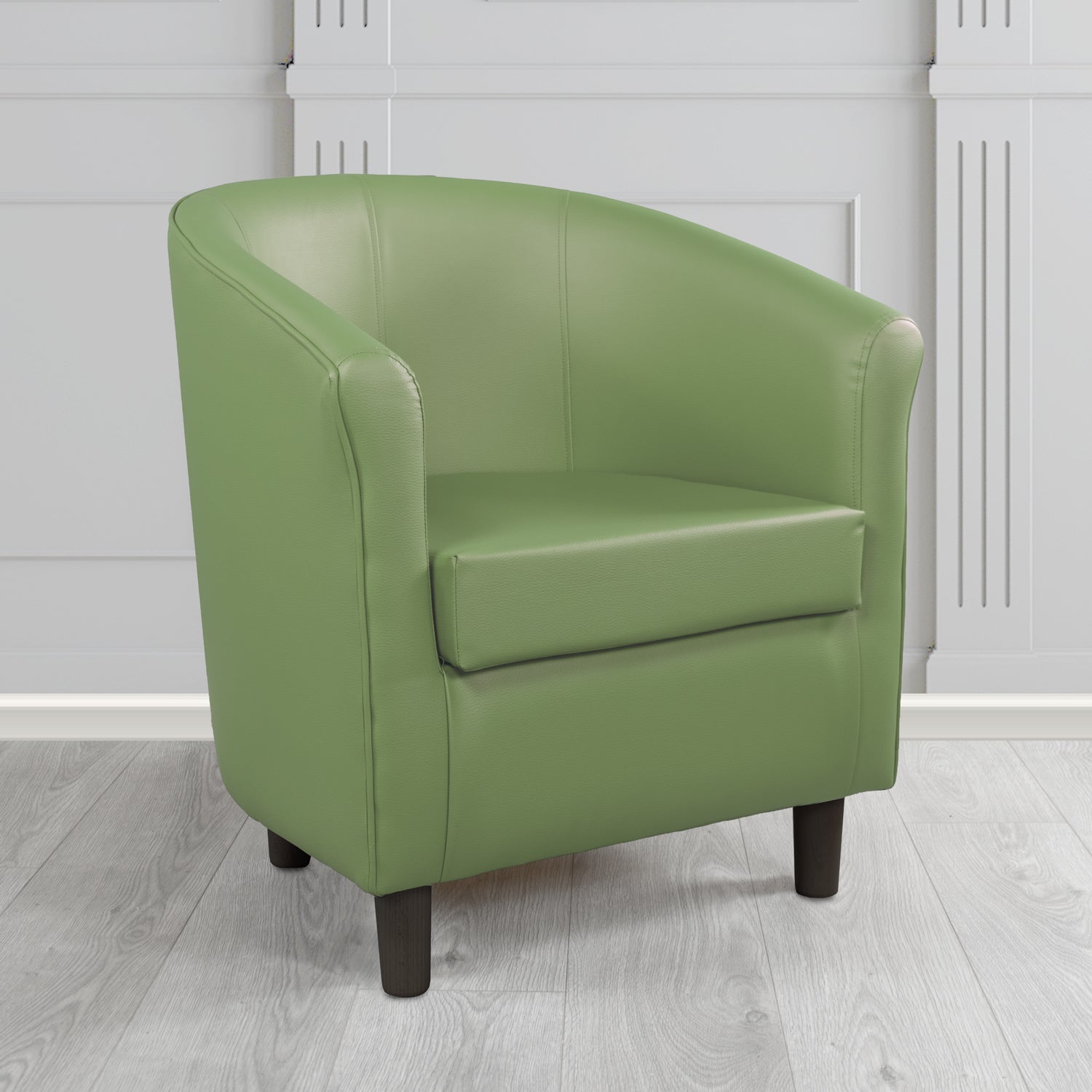 Tuscany Just Colour Wasabi Antimicrobial Crib 5 Contract Faux Leather Tub Chair - The Tub Chair Shop