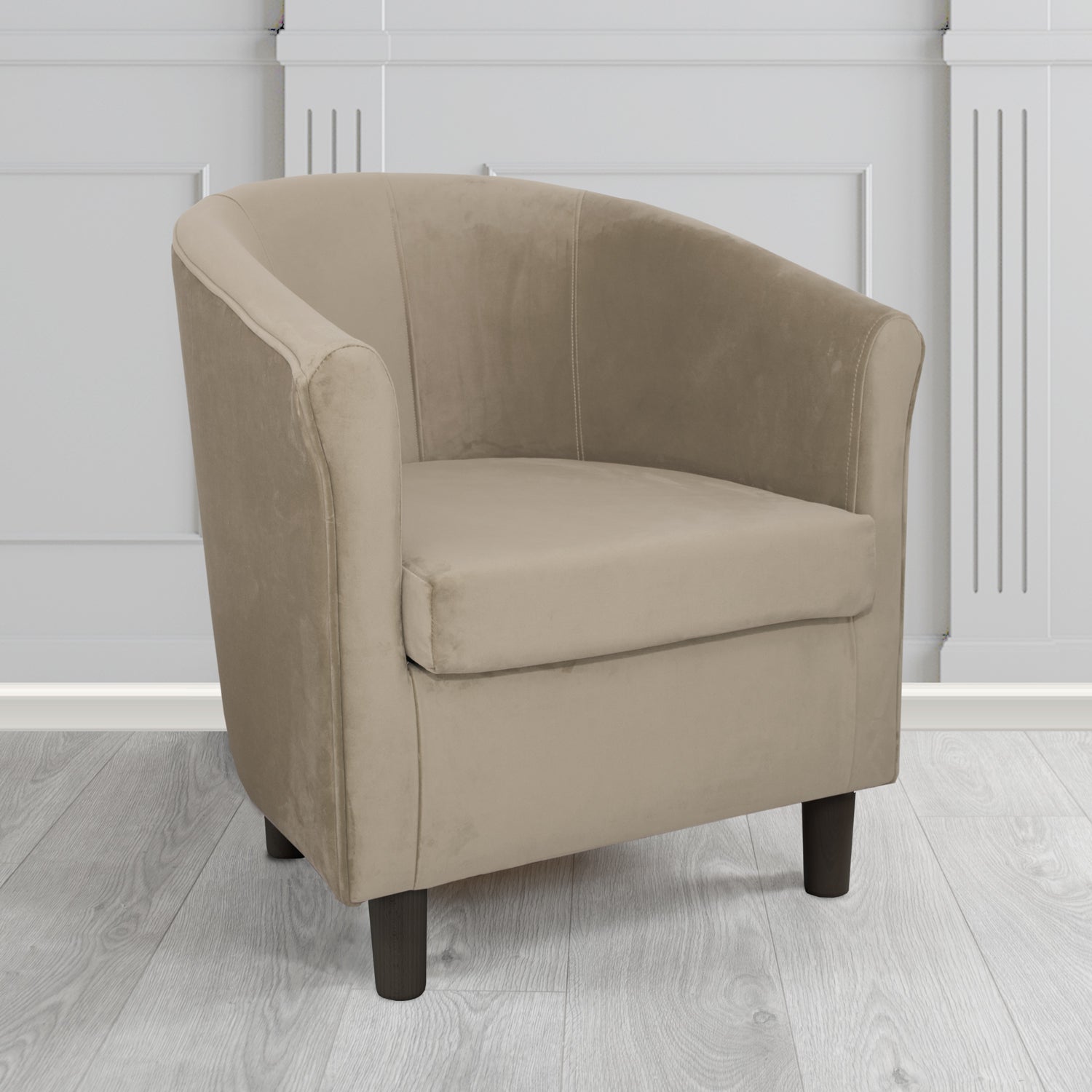 Tuscany Tub Chair in Monaco Plush Velvet Fabric