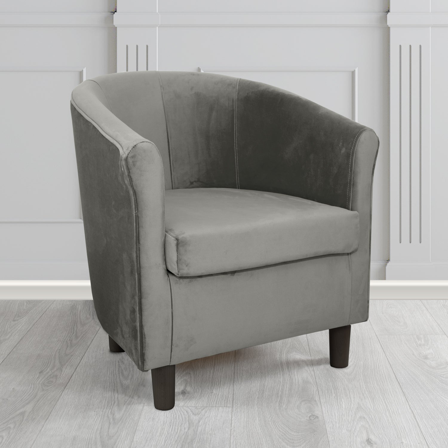 Tuscany Tub Chair in Monaco Plush Velvet Fabric