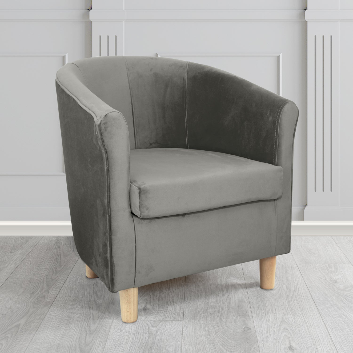 Tuscany Tub Chair in Monaco Plush Velvet Fabric