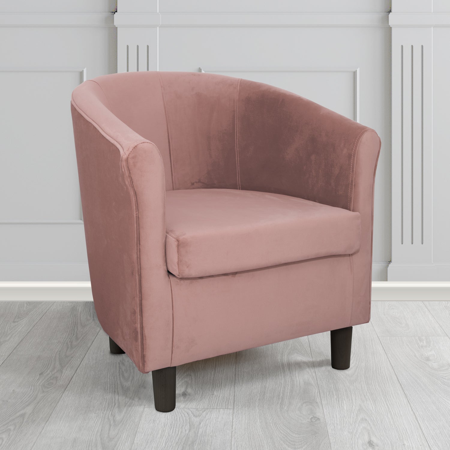 Tuscany Tub Chair in Monaco Plush Velvet Fabric