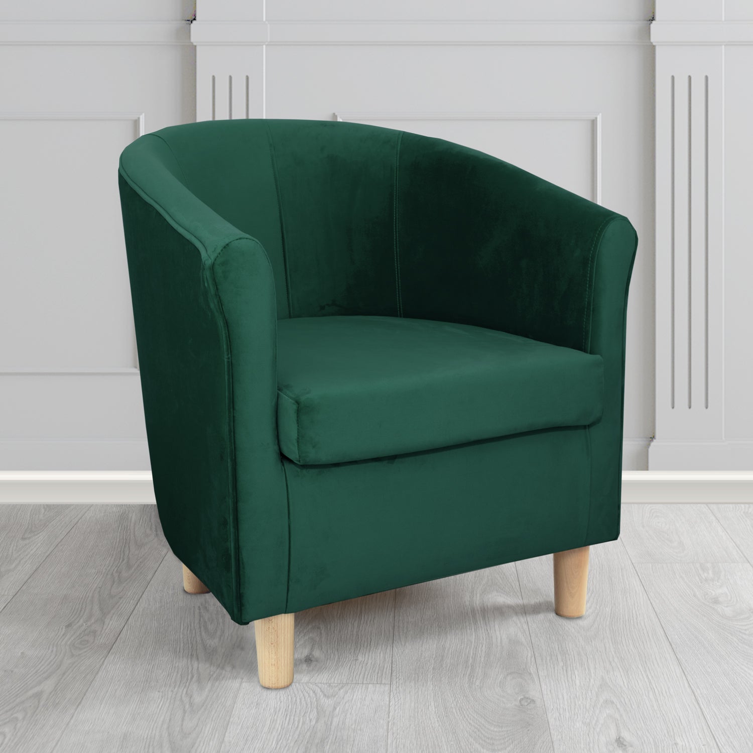 Tuscany Tub Chair in Monaco Plush Velvet Fabric