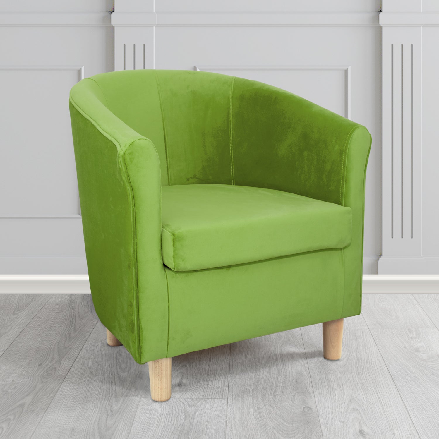 Tuscany Tub Chair in Monaco Plush Velvet Fabric