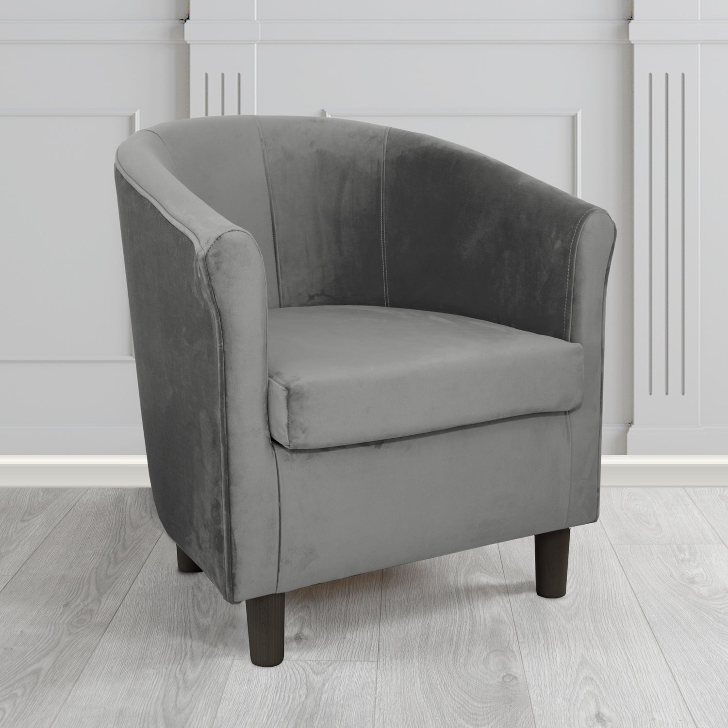Tuscany Tub Chair in Monaco Plush Velvet Fabric