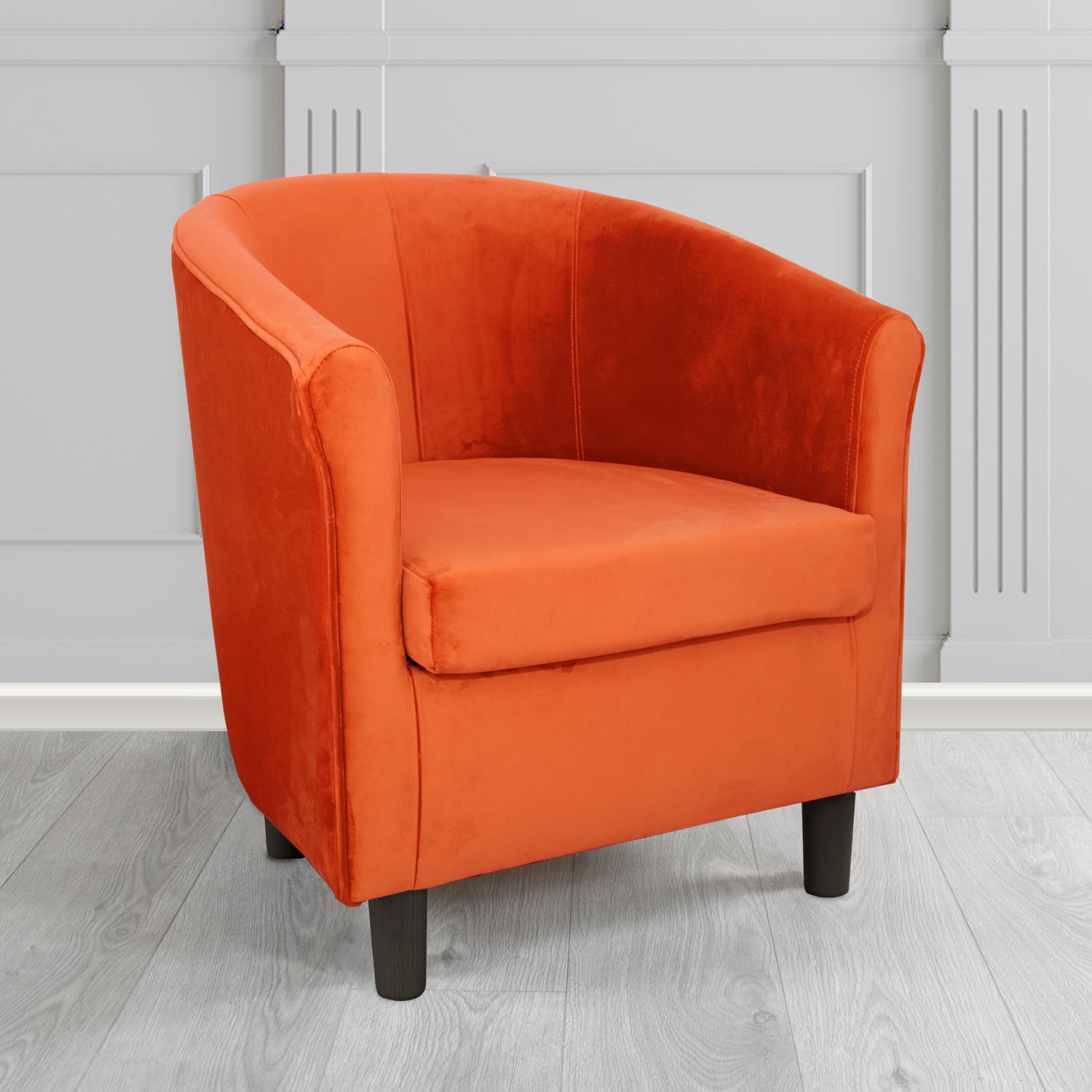 Tuscany Tub Chair in Monaco Plush Velvet Fabric